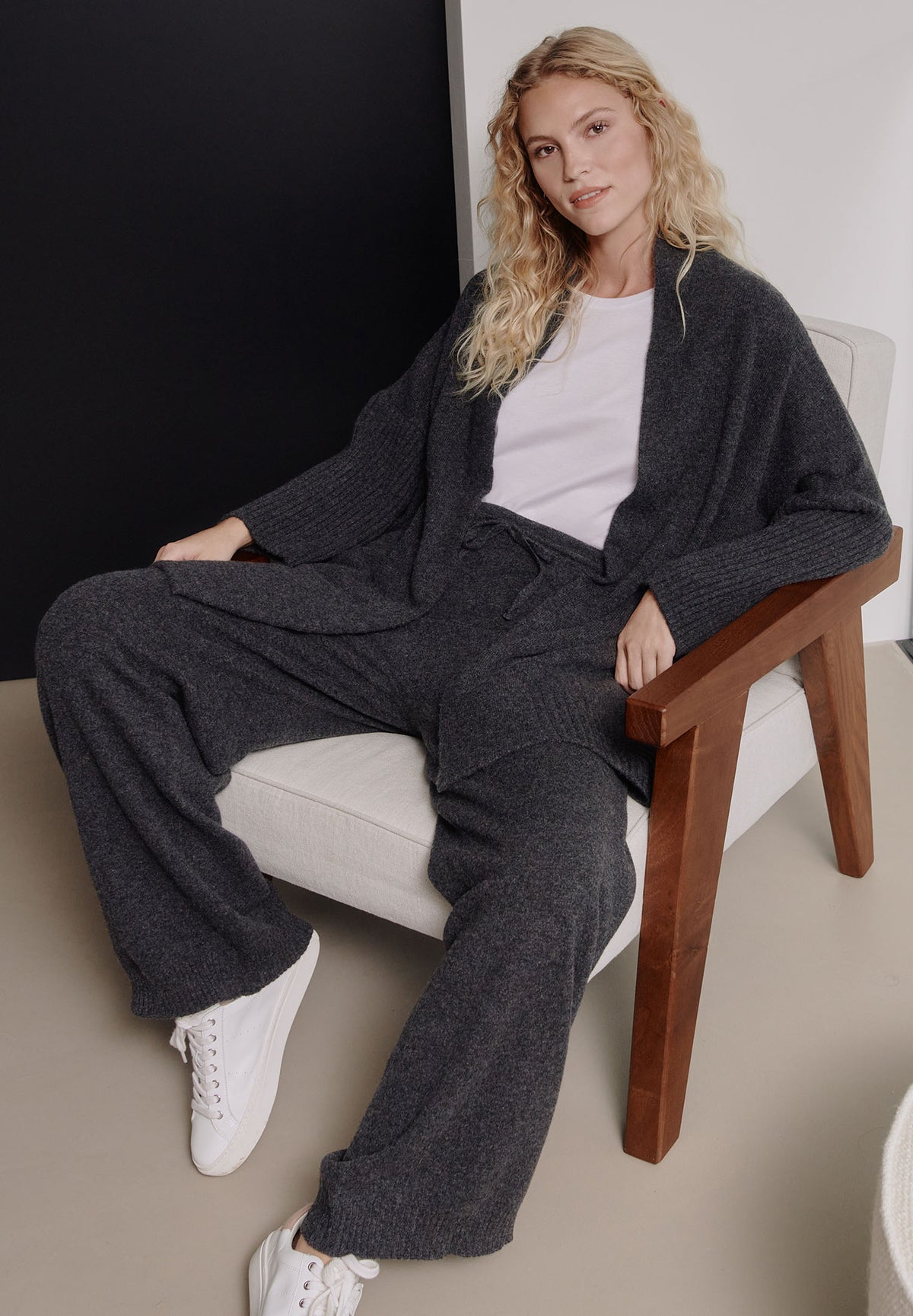 Luxury Cashmere | Pants Long - anthrazit