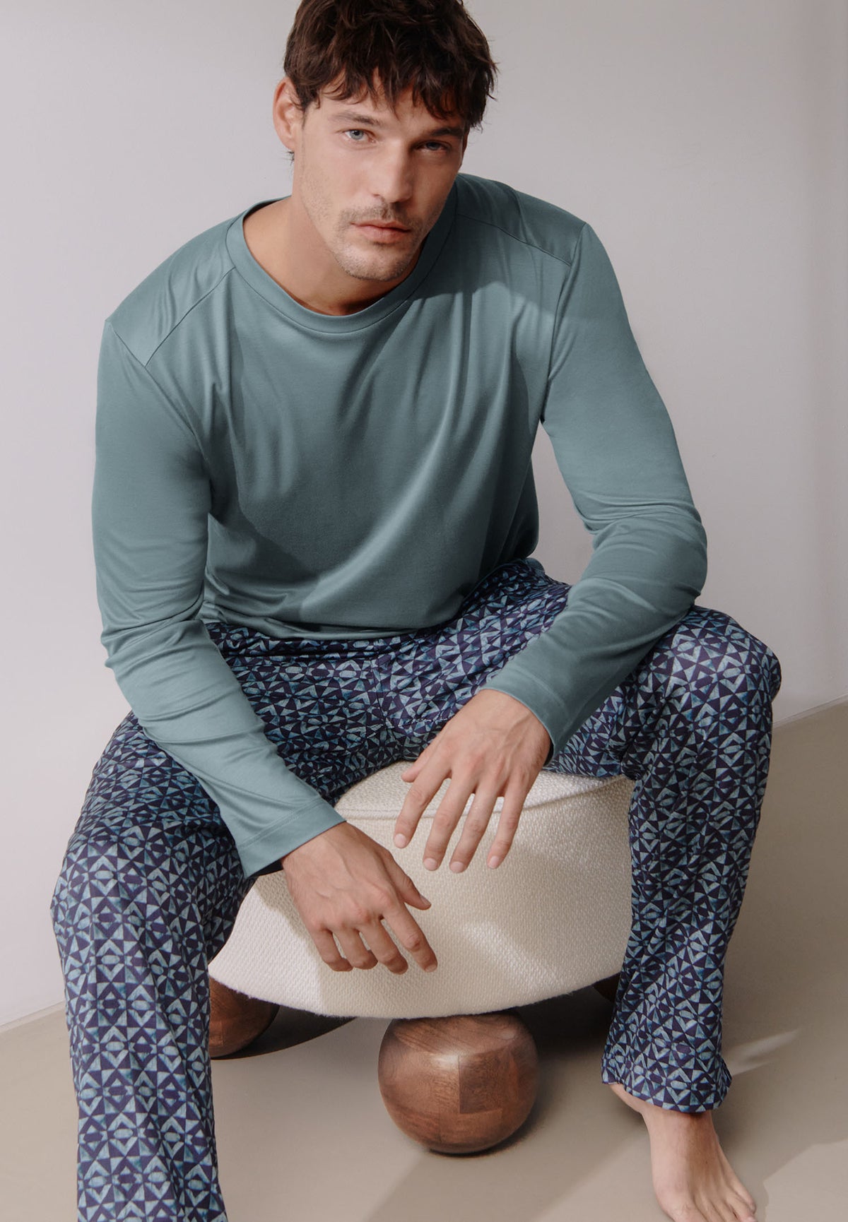 Sustainable Luxury | T-Shirt Long Sleeve - jade