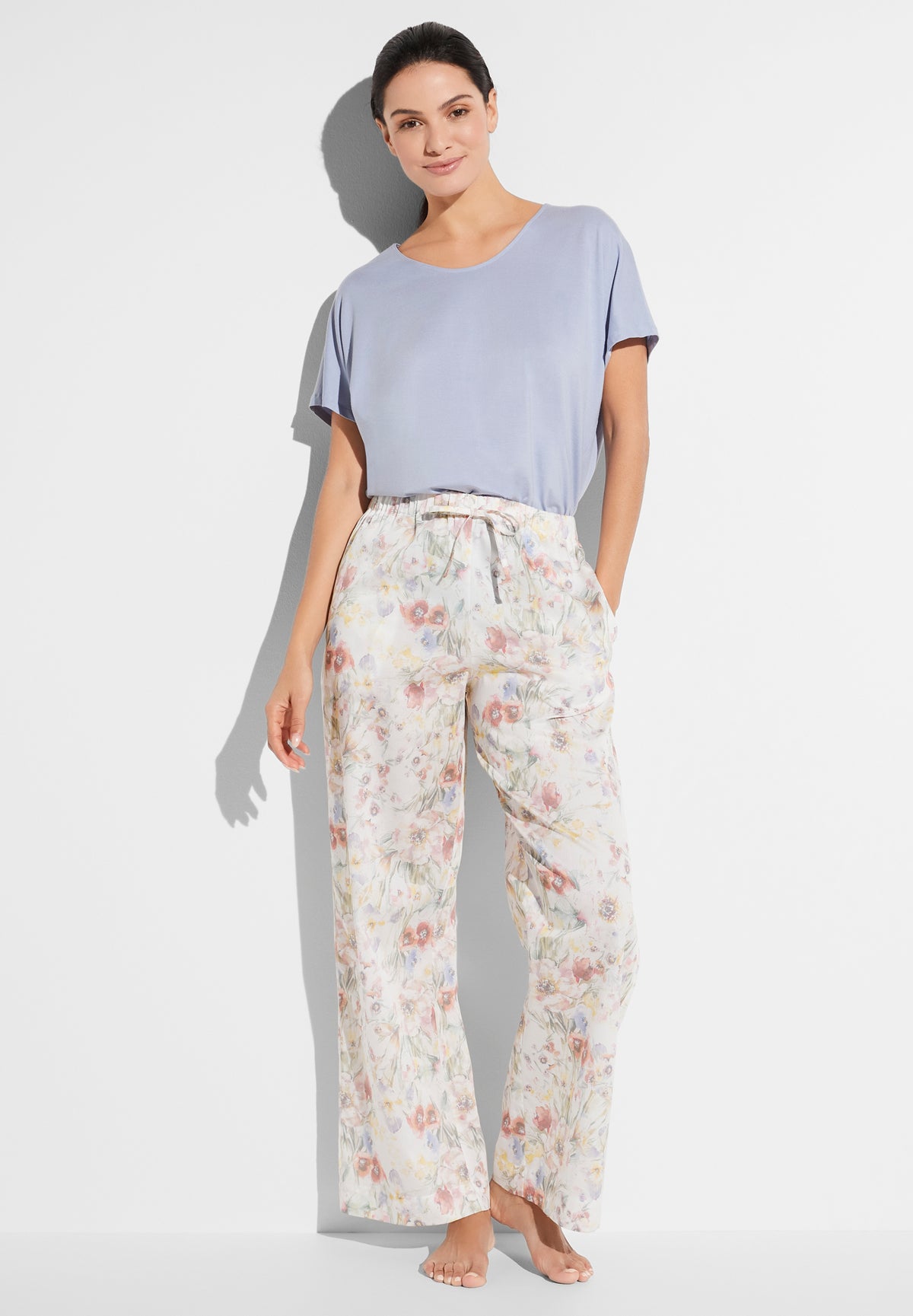 Cotton Sateen Print | Hose lang - summer fields