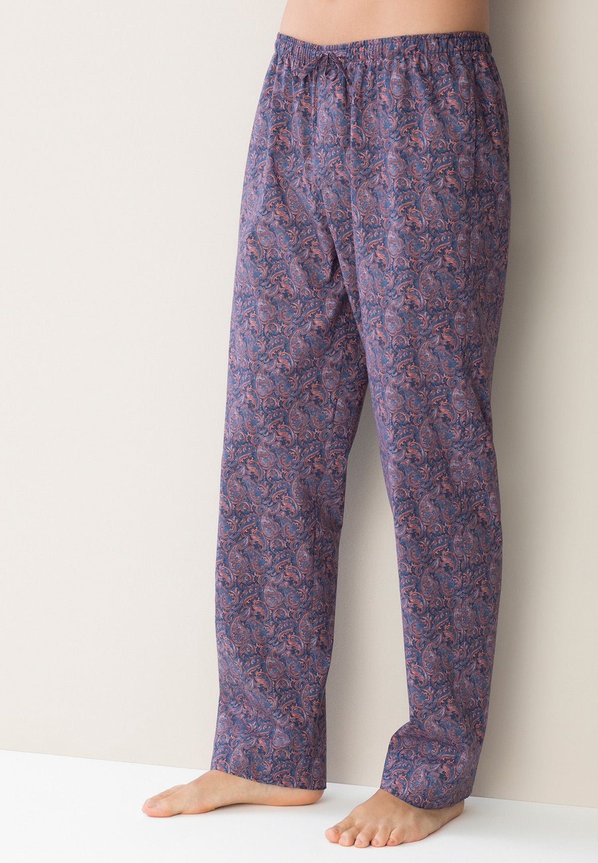 Cotton Poplin Print | Hose lang - paisley orange