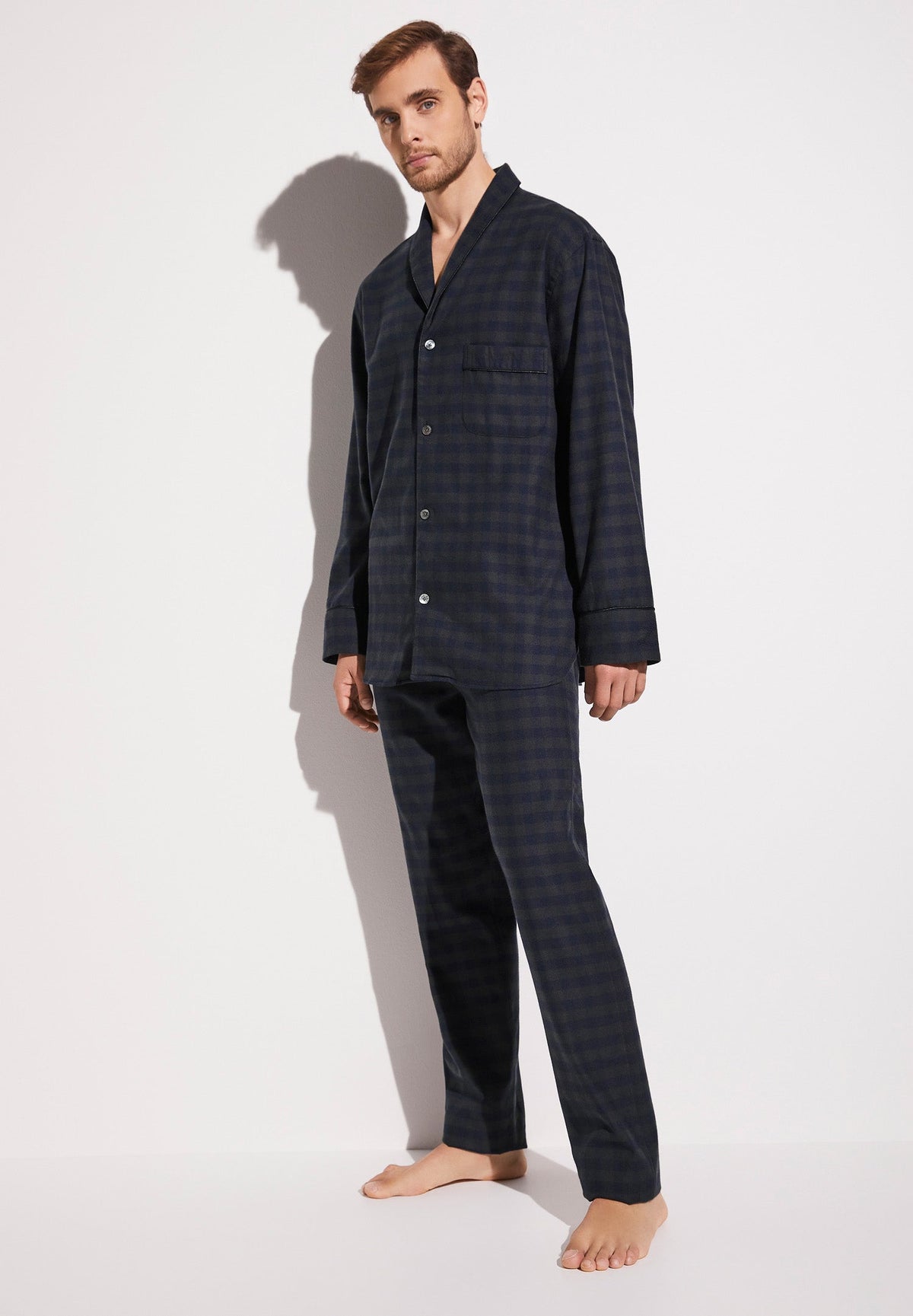 Cozy Flannel | Pyjama longues - navy check