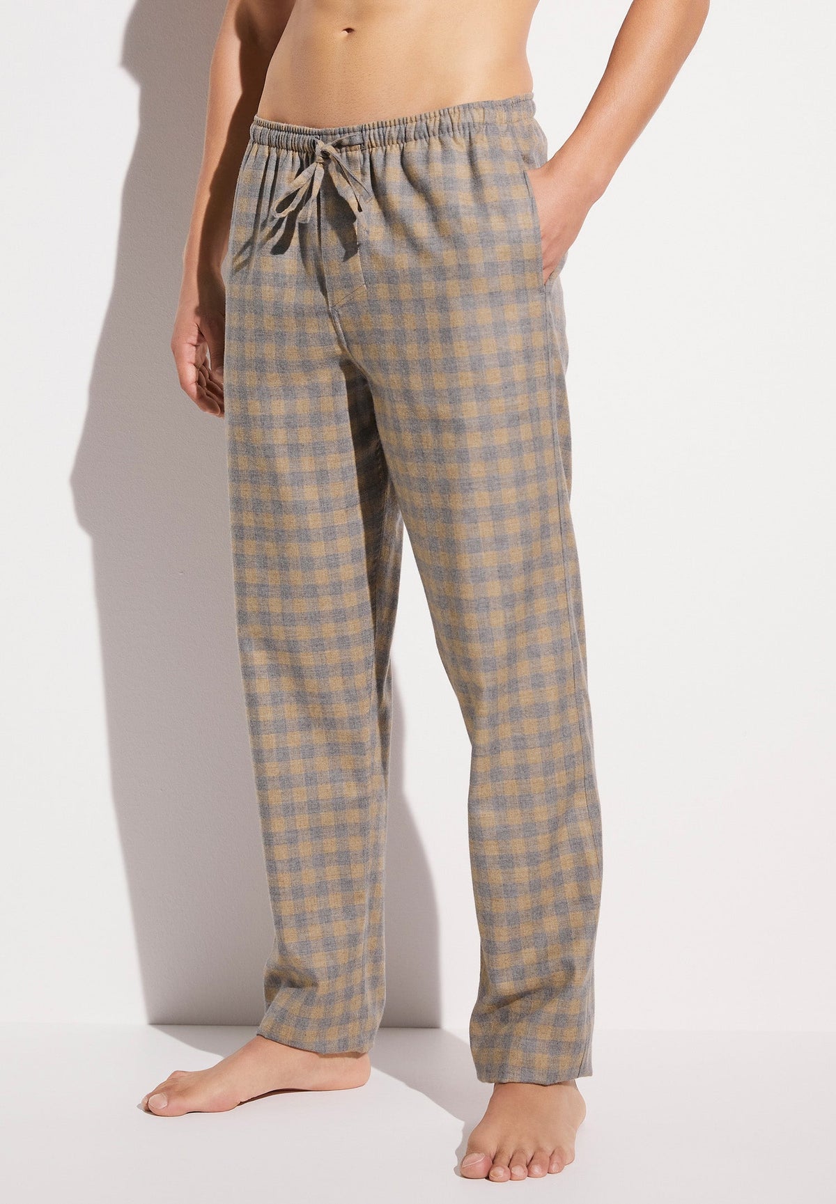 Cozy Flannel | Hose lang - grey check