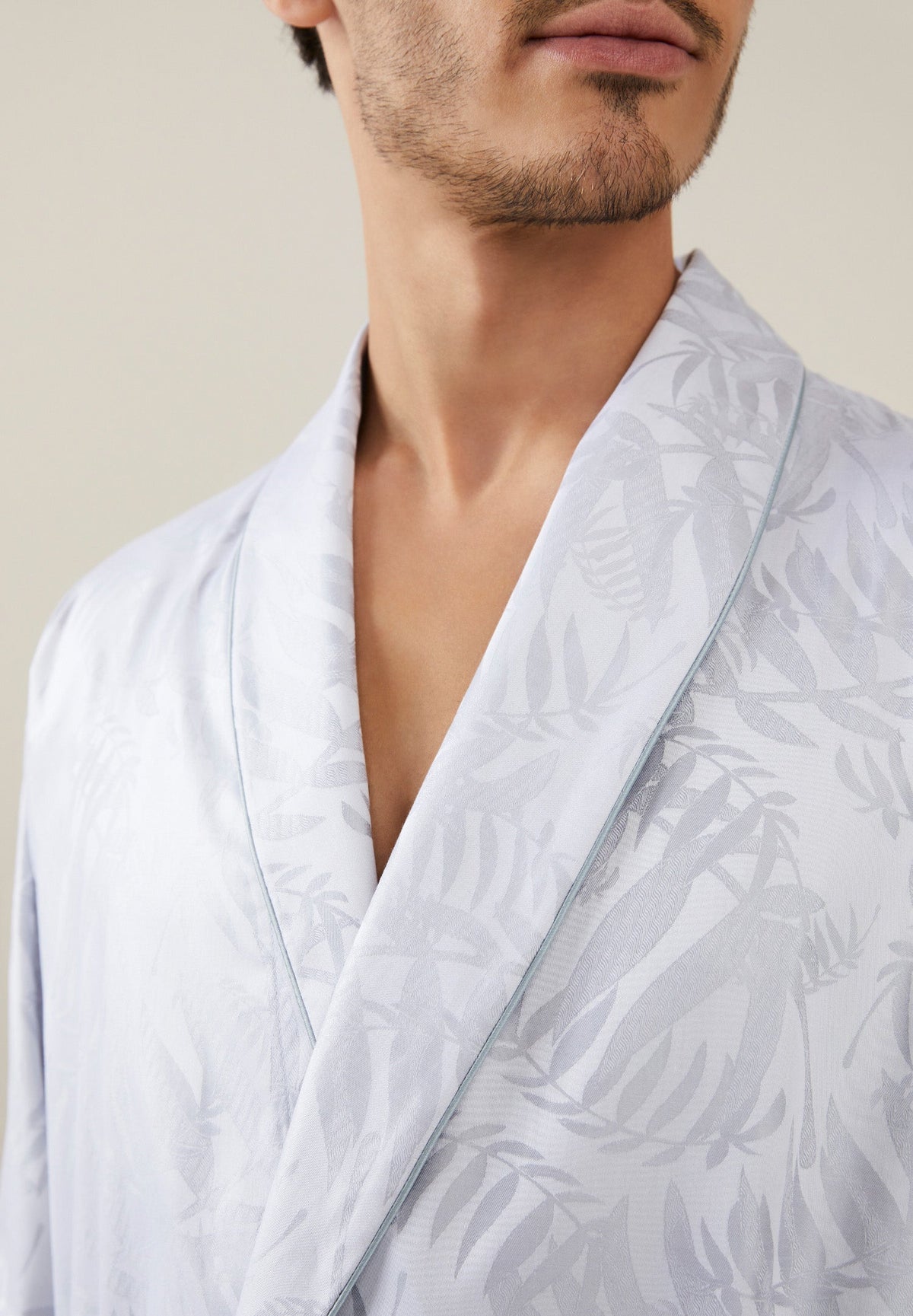 Luxury Jacquard | Robe Long - silver