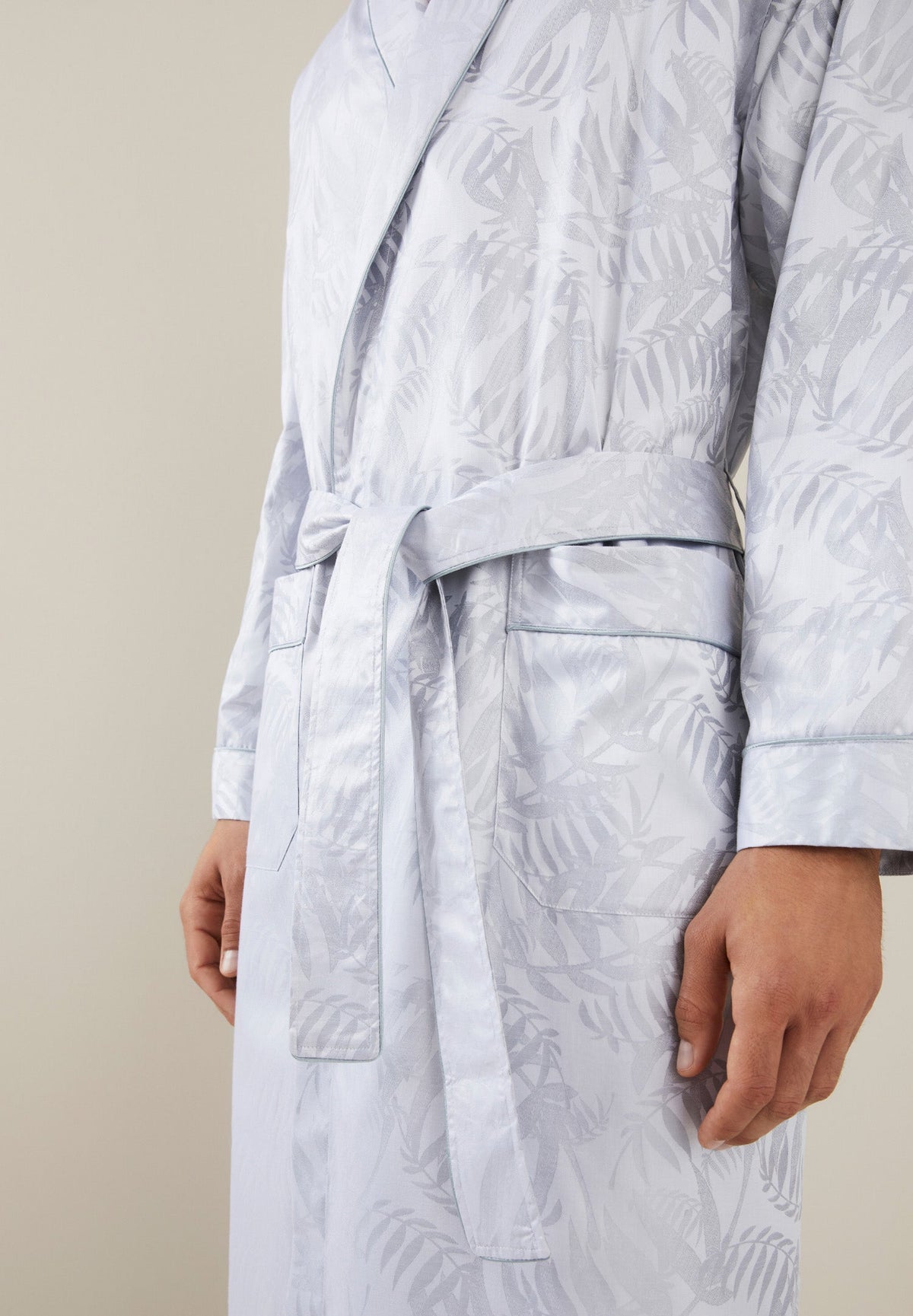 Luxury Jacquard | Robe Long - silver