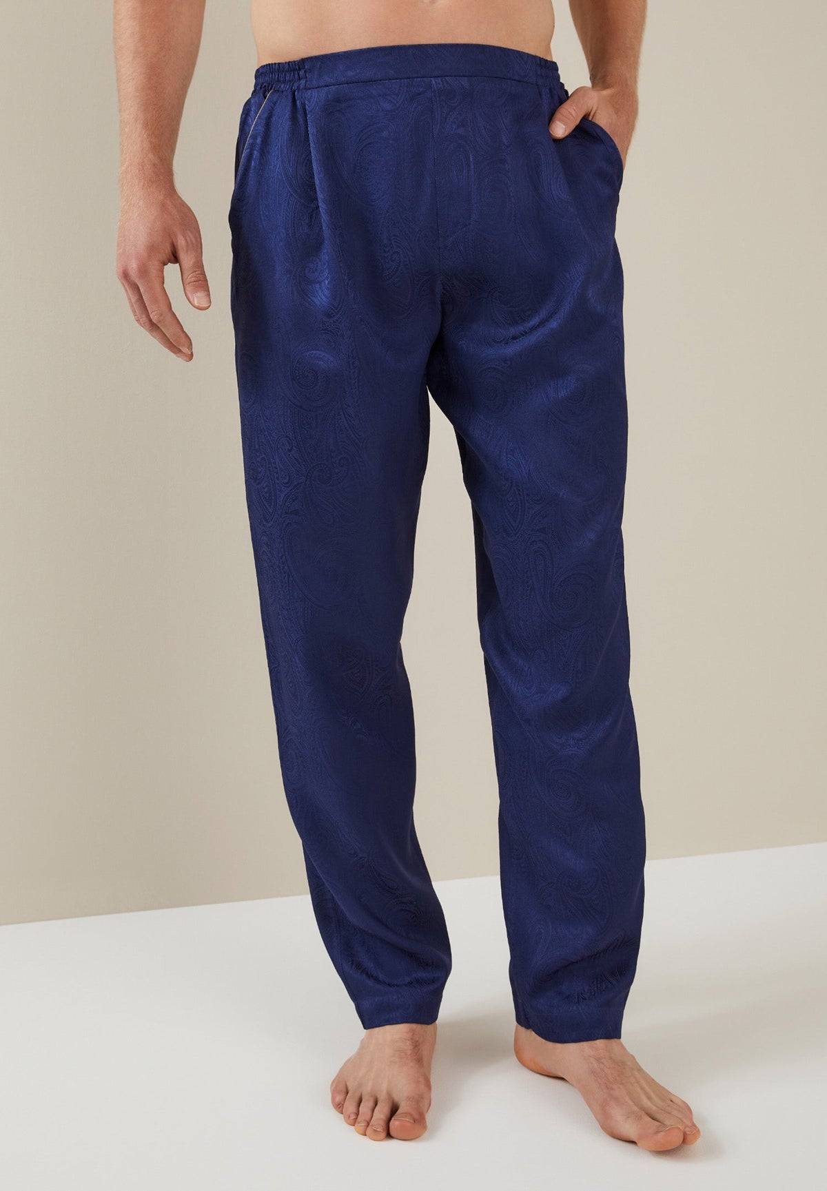 Luxury Silk | Hose lang - royal blue