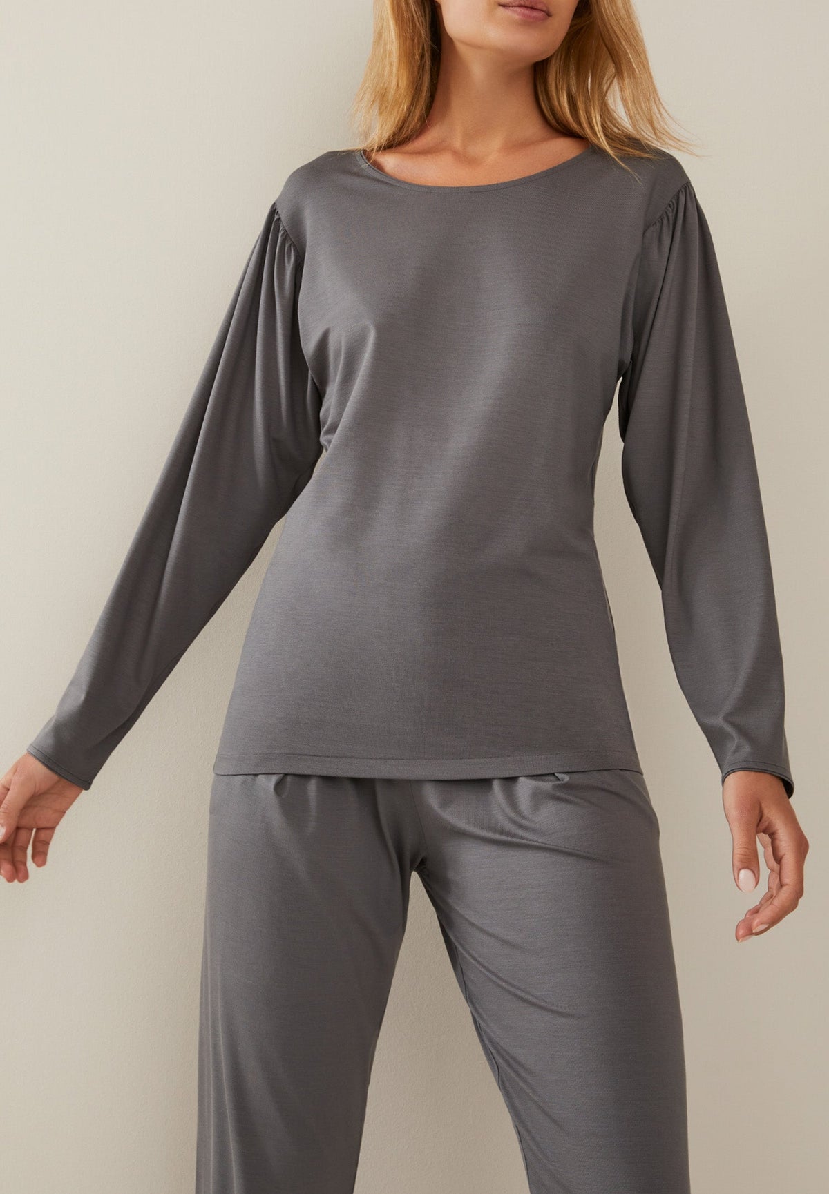 Pureness | T-Shirt Long Sleeve - grey sage