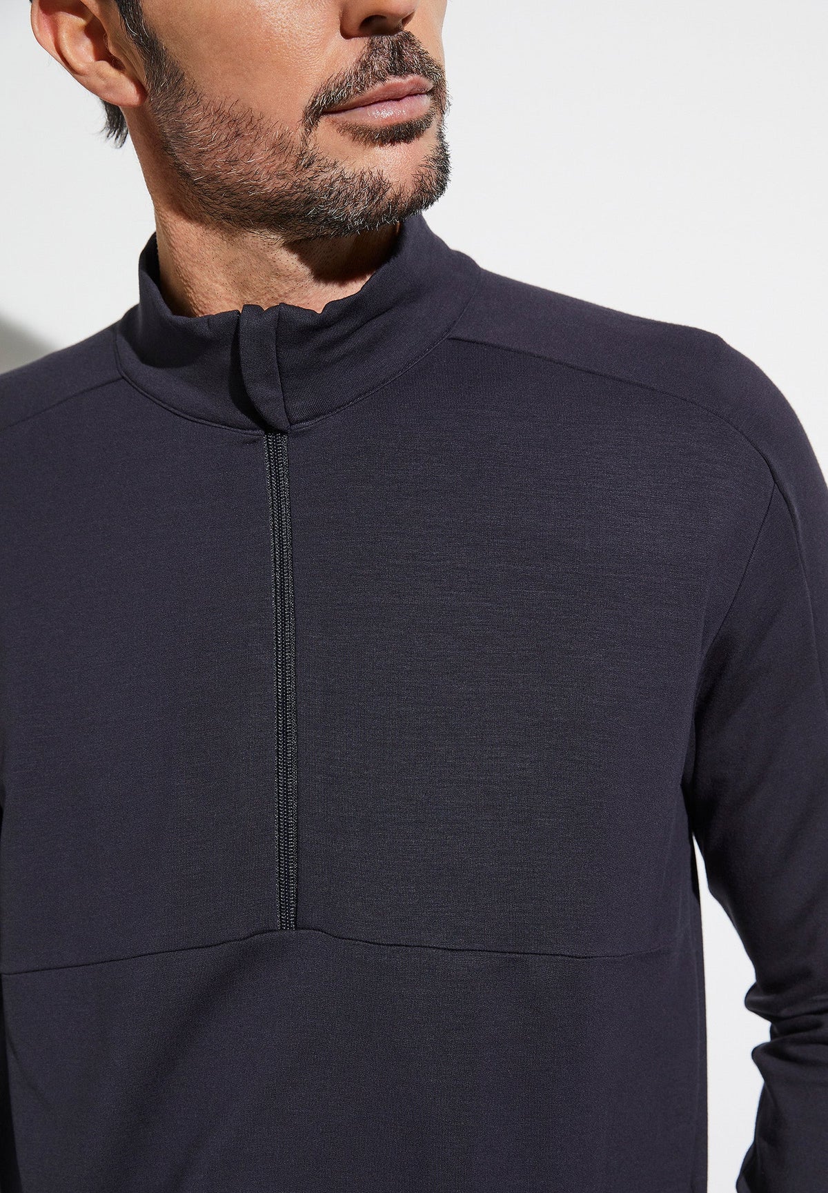 Viscose Stretch | Pullover - blue graphite