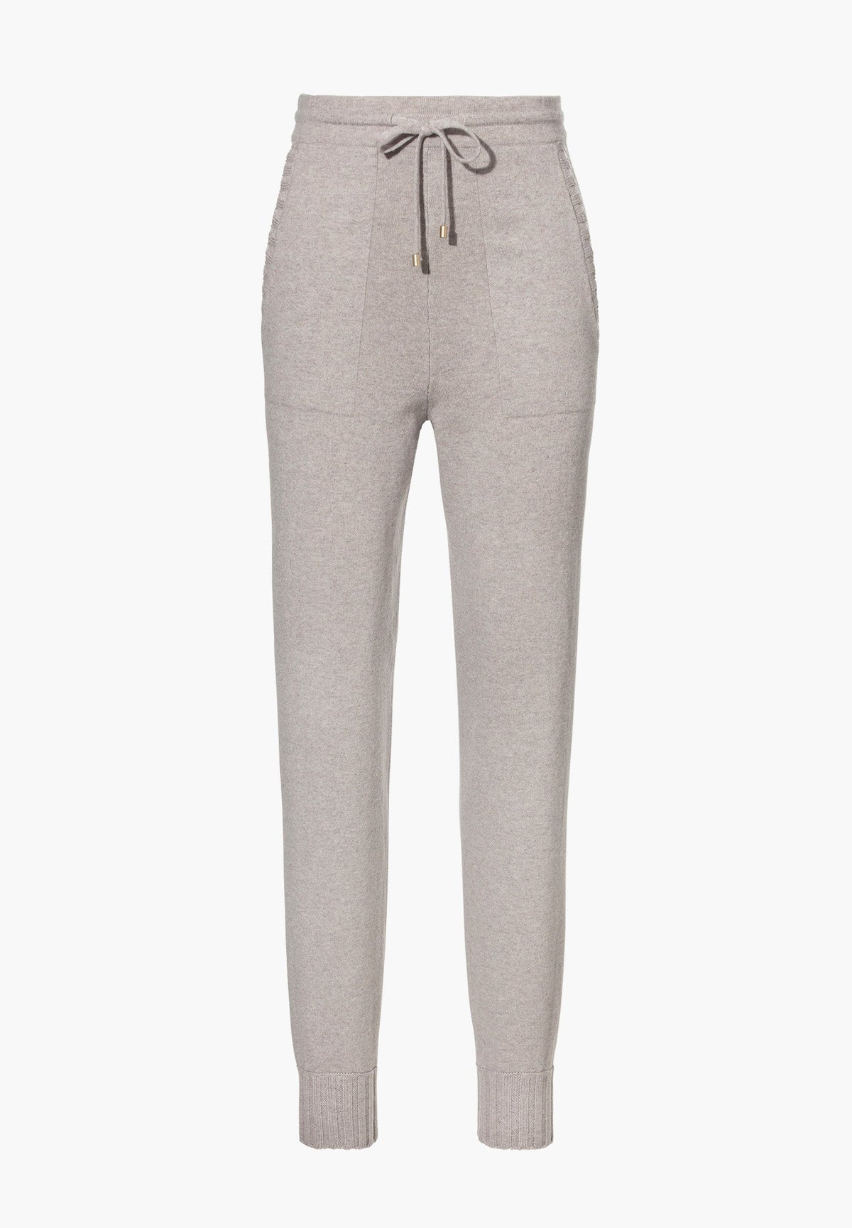 Flat Knit | Pantalon - beige mélange