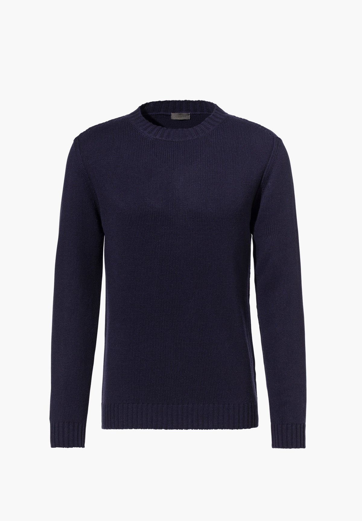 Flat Knit | Pull-over - dark blue