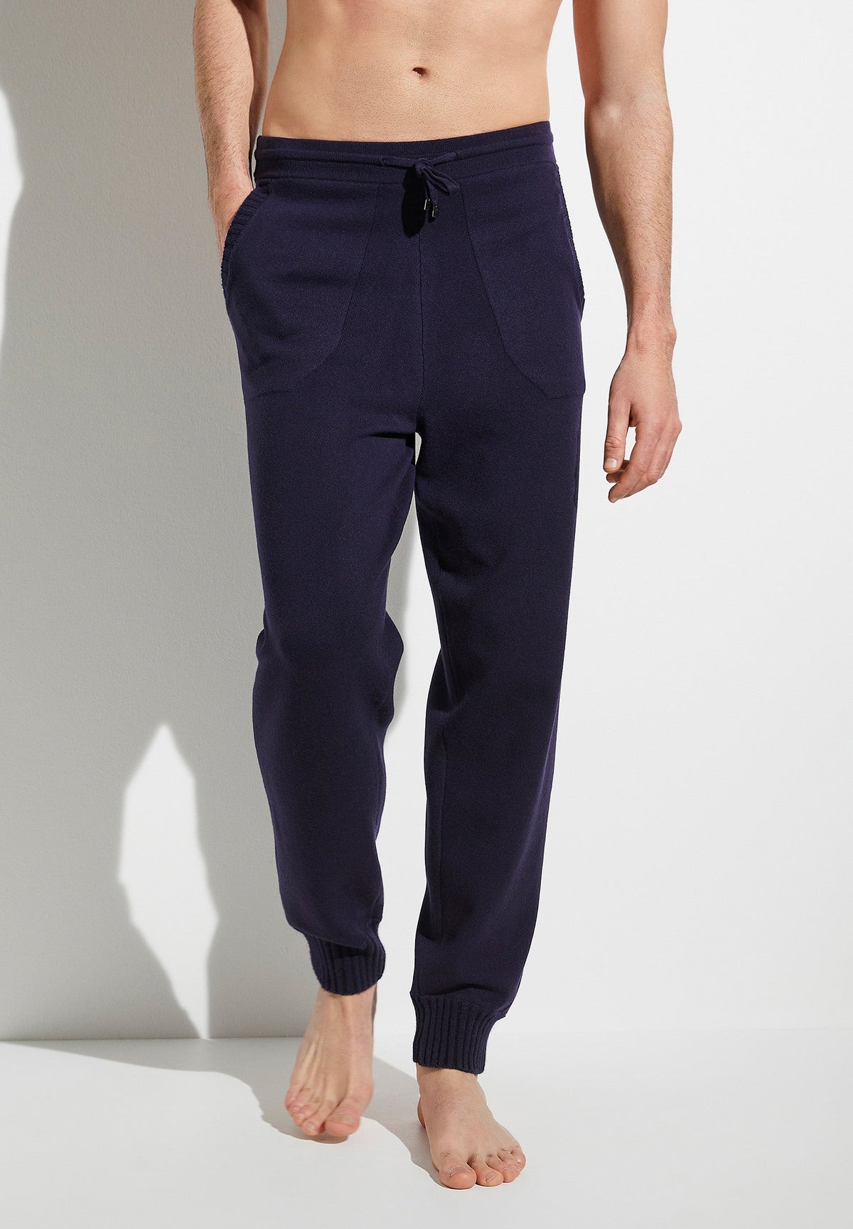 Flat Knit | Pants Long - dark blue