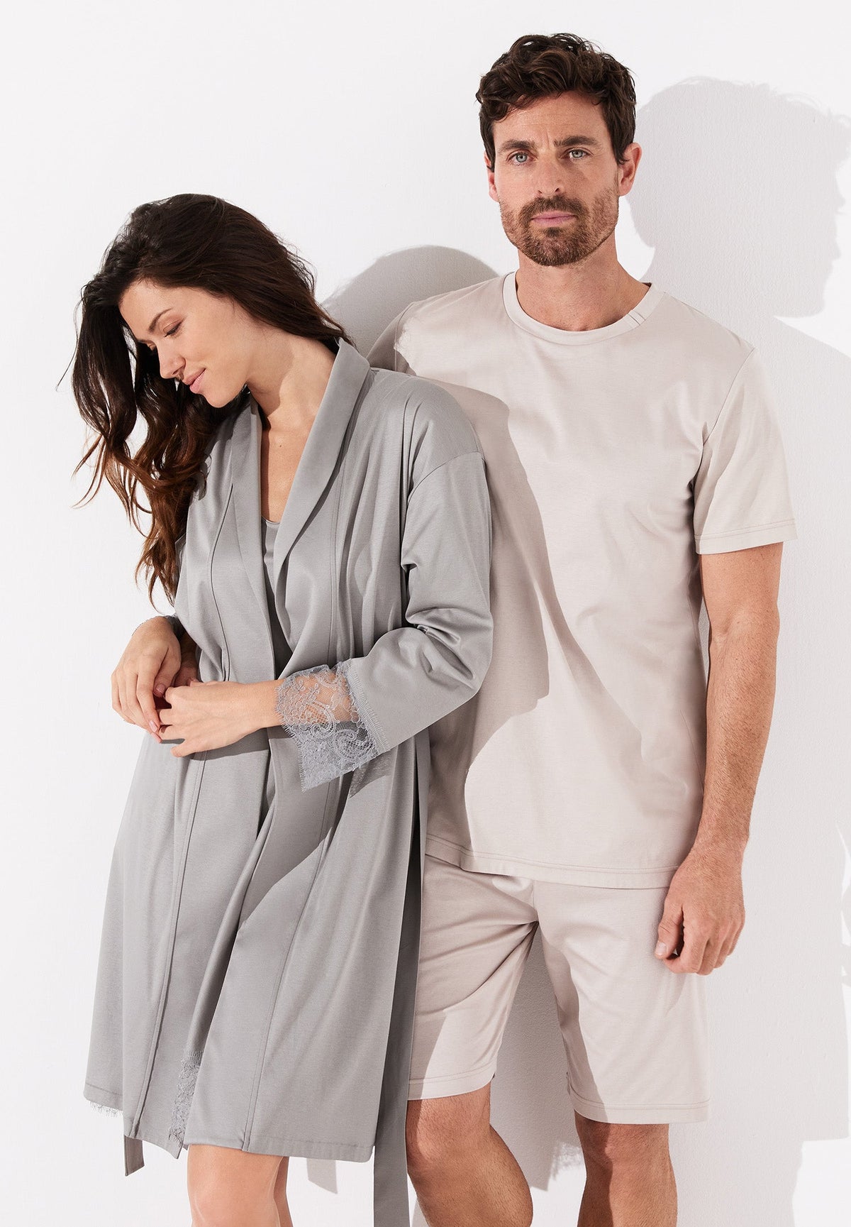 Sea Island | Pyjama court - dove