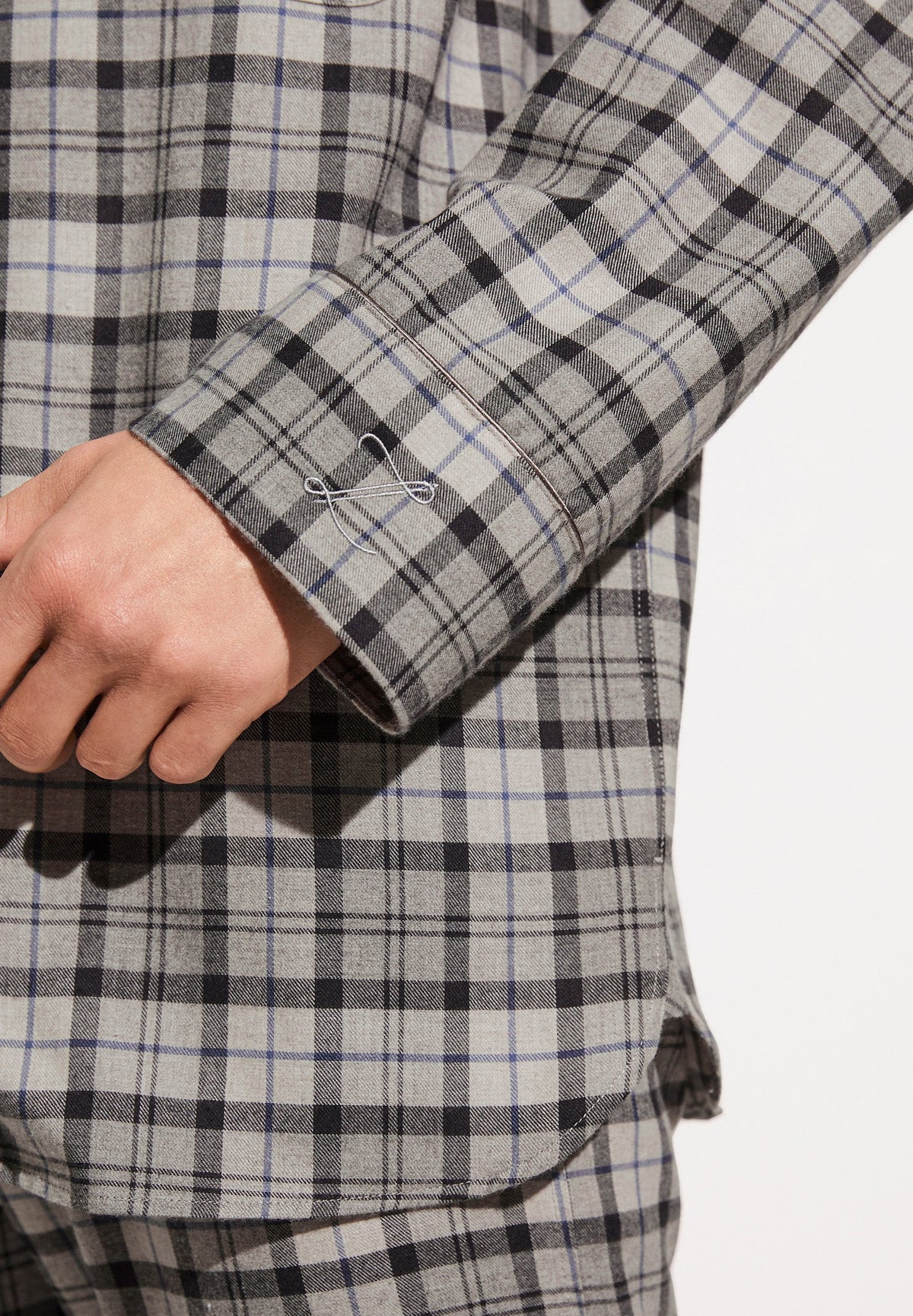 Cozy Flannel | Pyjama longues - grey check