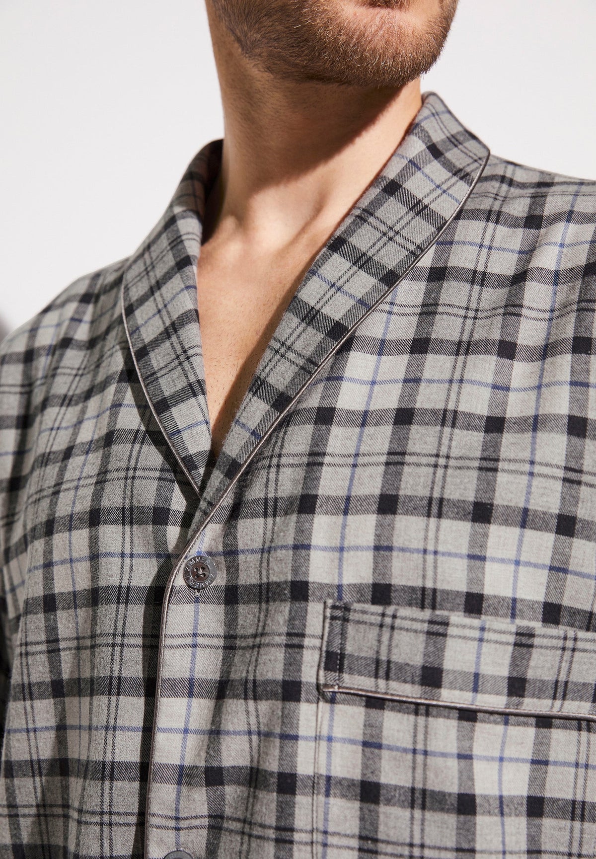 Cozy Flannel | Pyjama lang - grey check