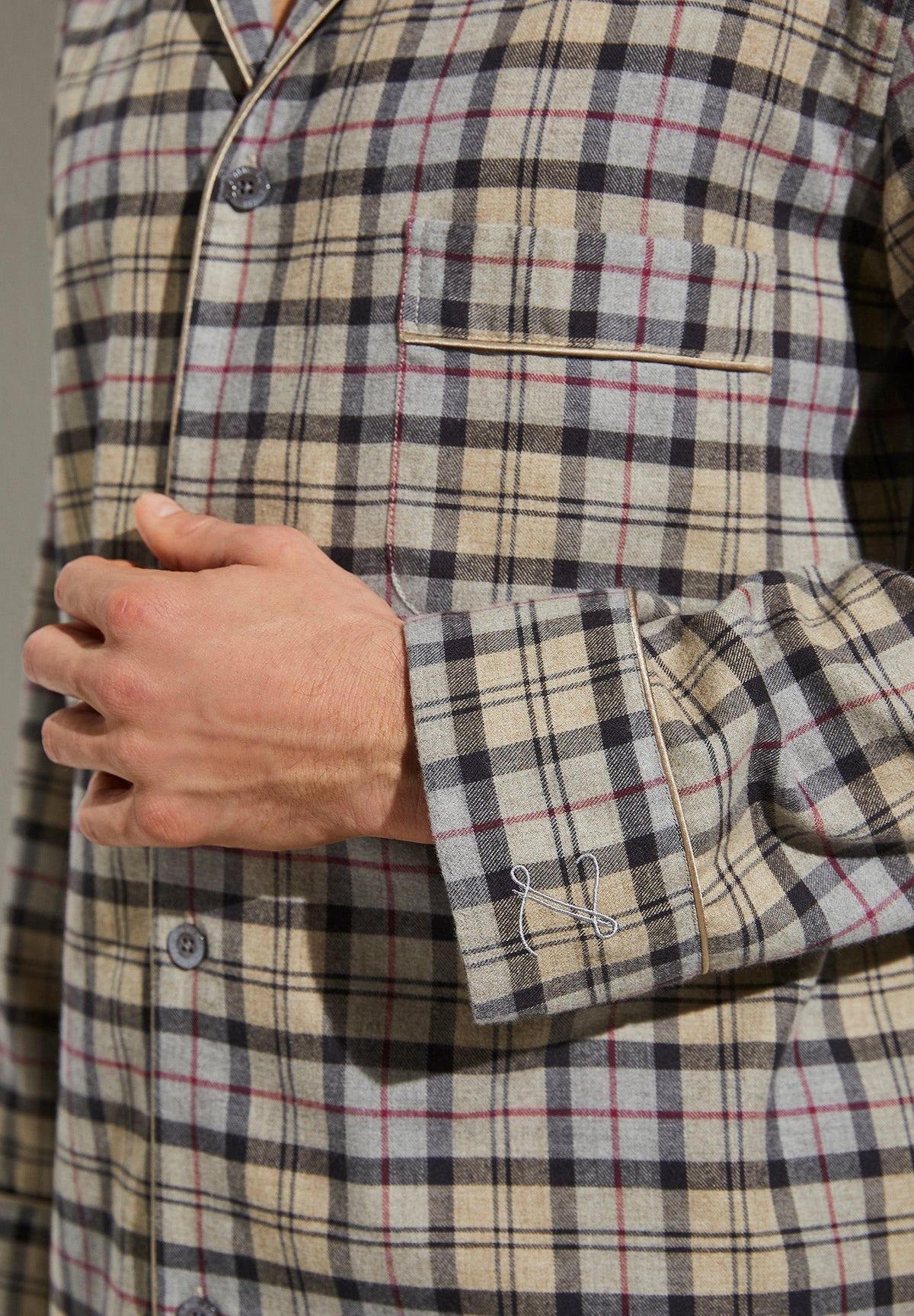 Cozy Flannel | Pyjama longues - beige check