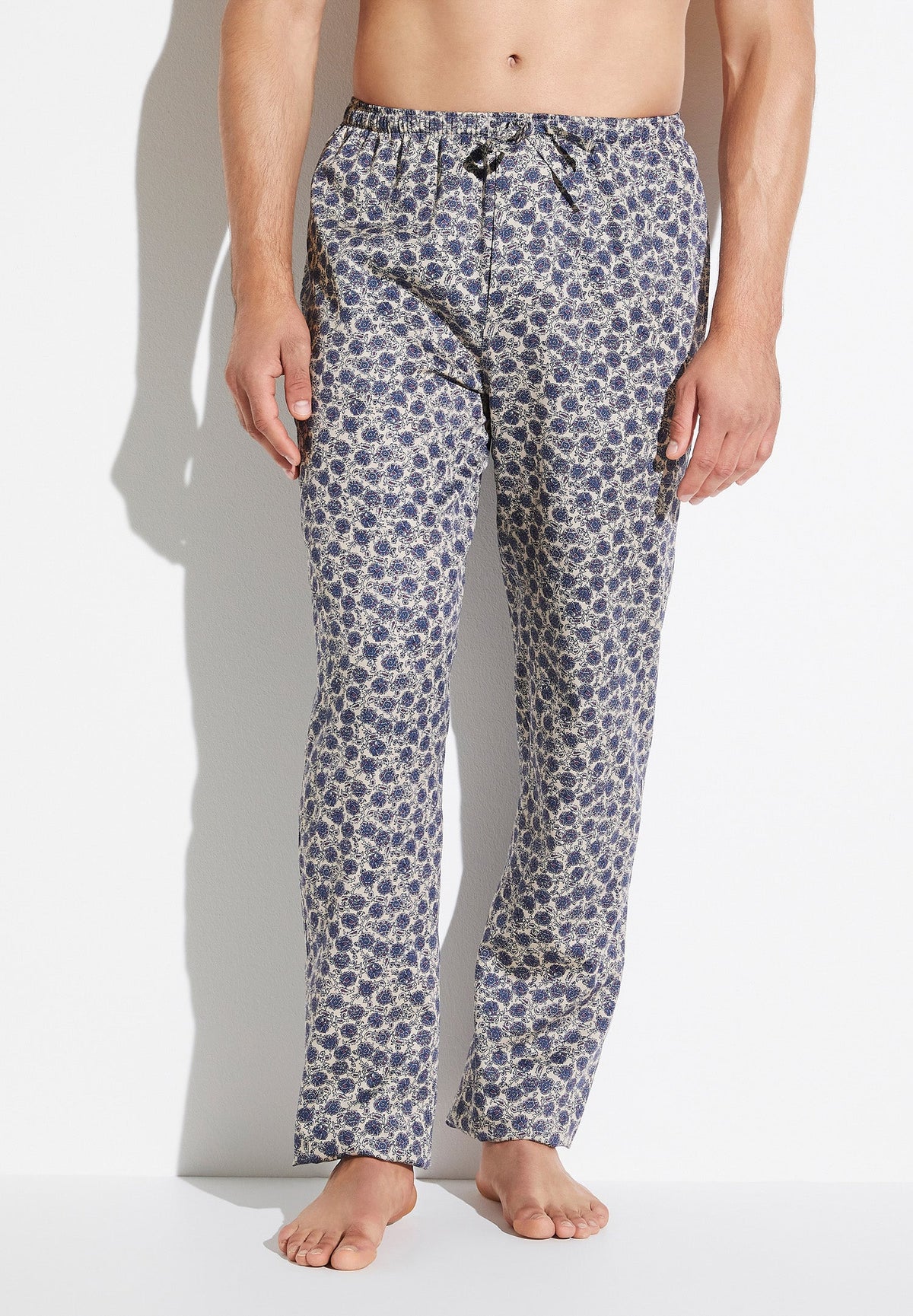 Cotton Sateen Print | Pantalon - multicolor beige