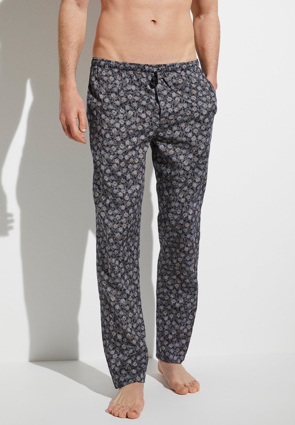 Cotton Sateen Print | Pantalon - multicolor blue