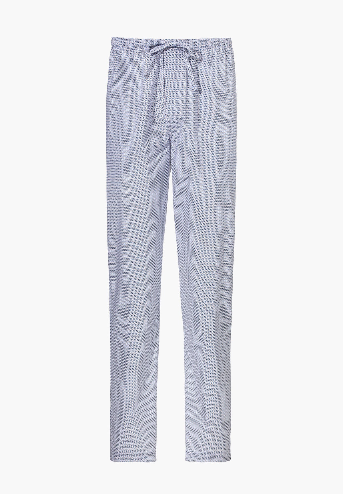 Cotton Poplin Print | Pantalon - blue