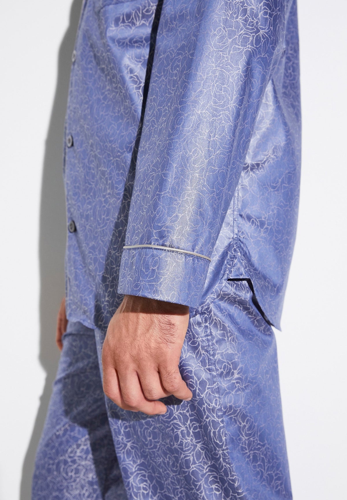 Luxury Jacquard | Pyjama Long - blue