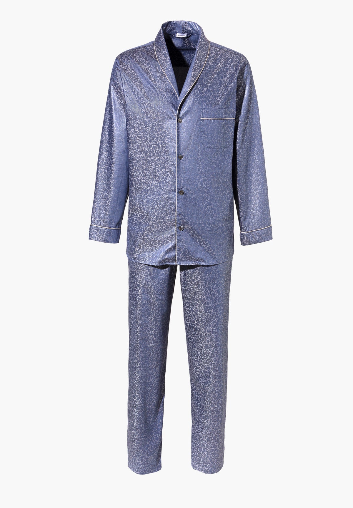 Luxury Jacquard | Pyjama longues - blue