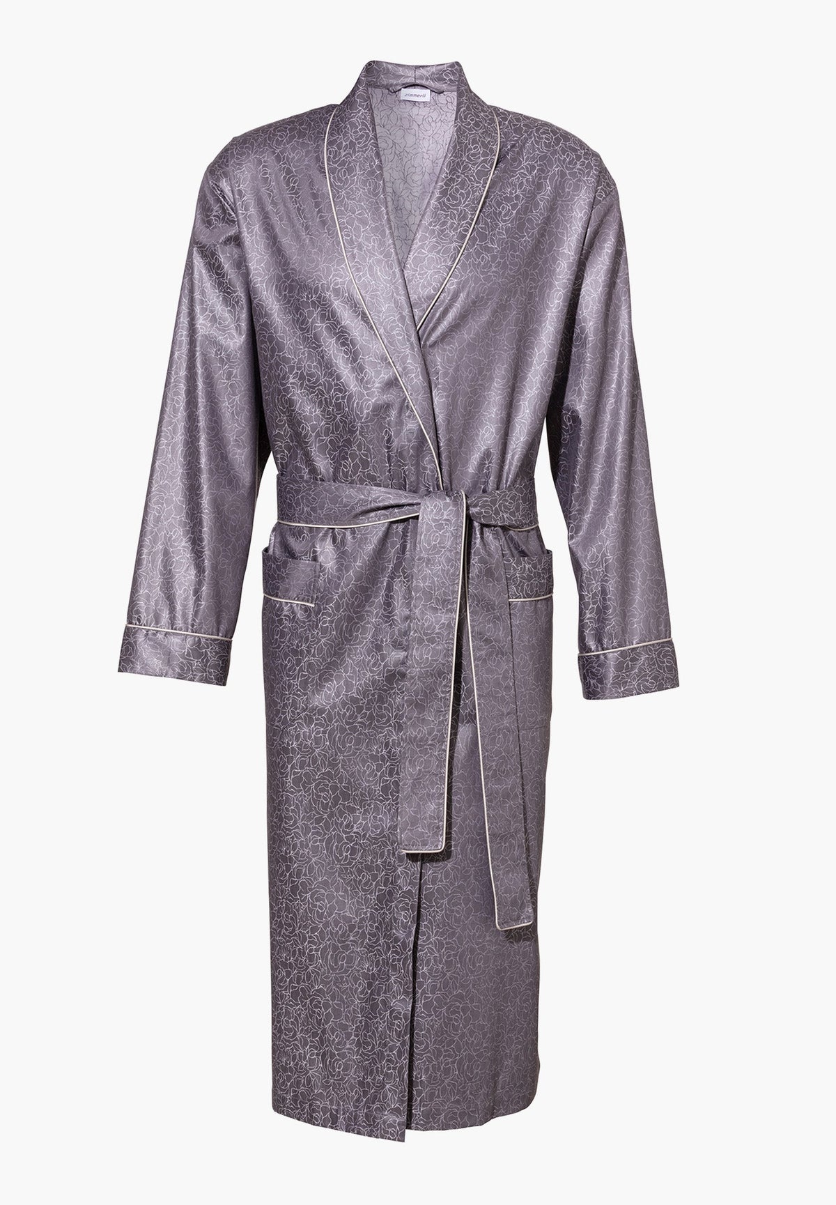 Luxury Jacquard | Robe Long - anthrazit