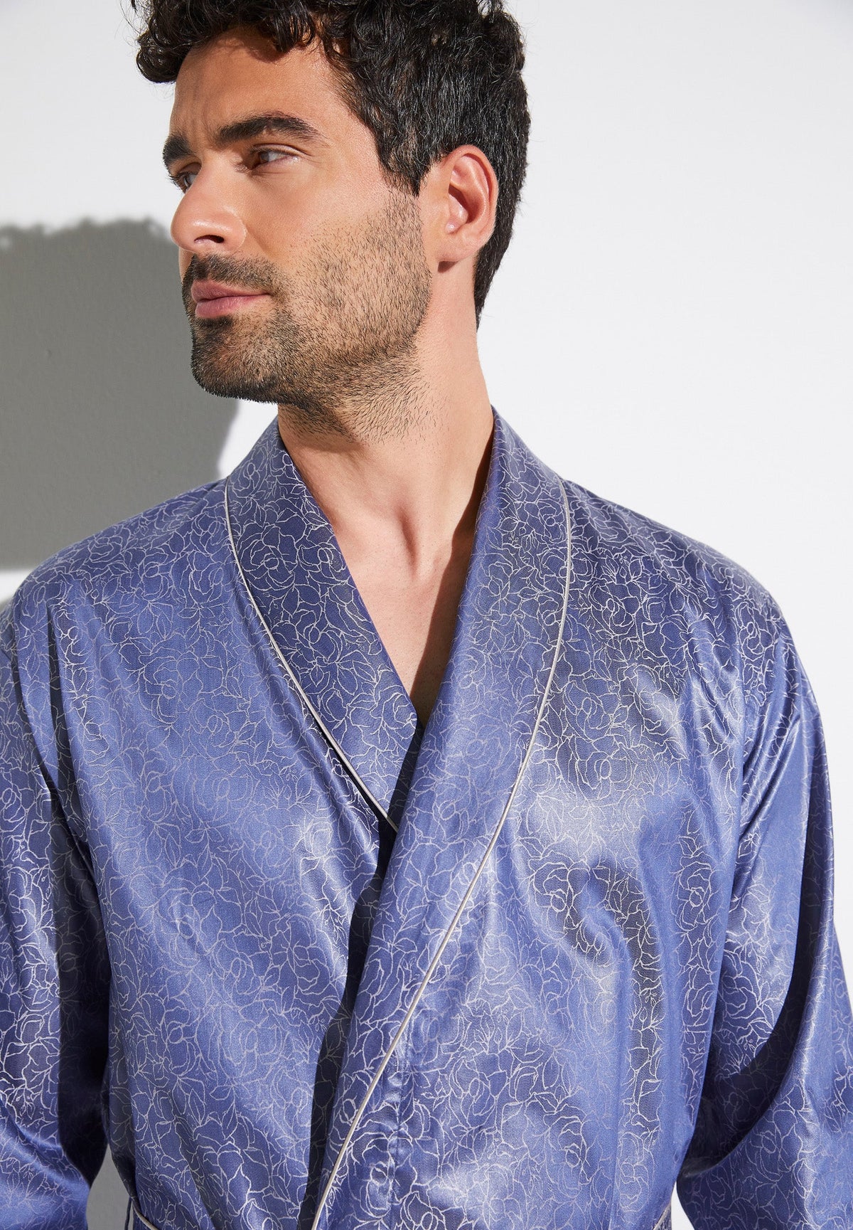 Luxury Jacquard | Robe Long - blue