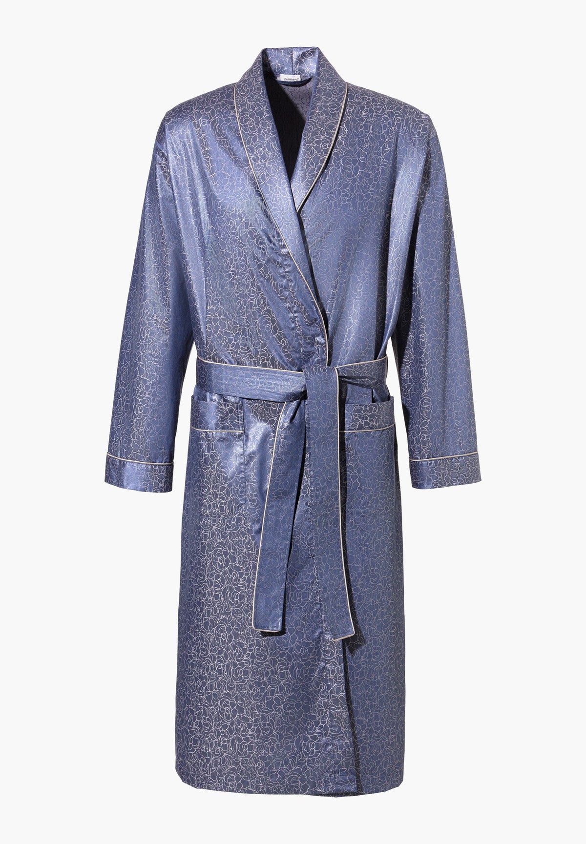 Luxury Jacquard | Robe de chambre longue - blue