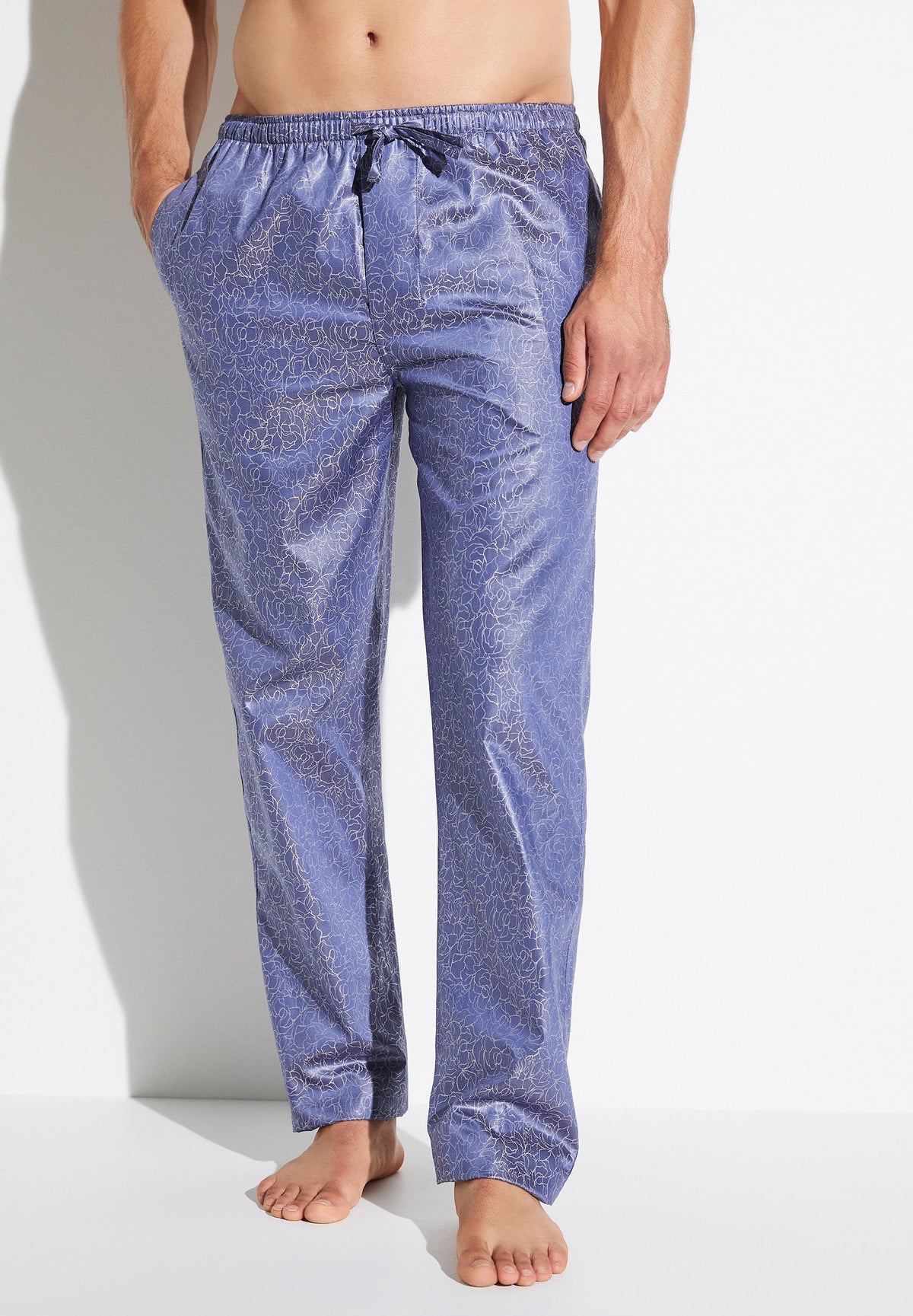 Luxury Jacquard | Pantalon - blue