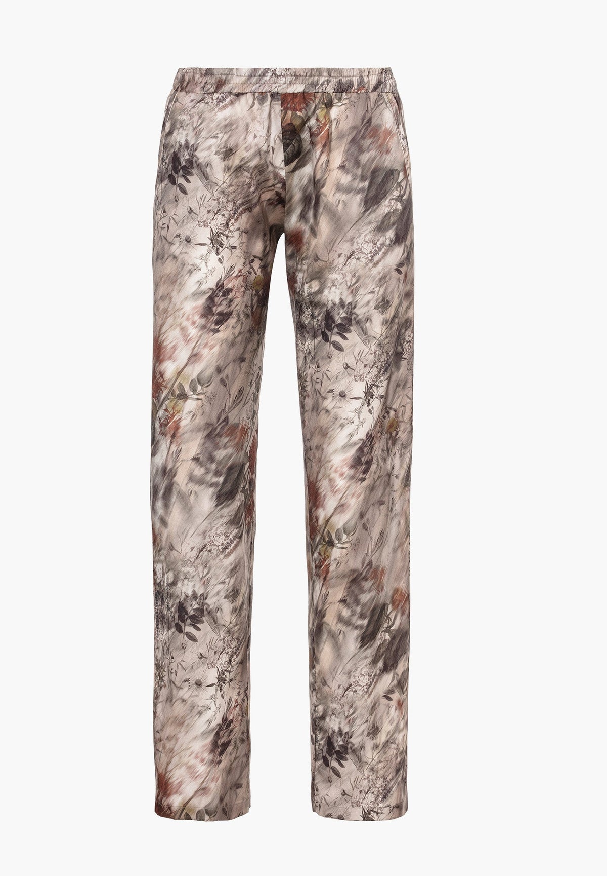 Cotton Sateen Print | Pantalon - winter florals