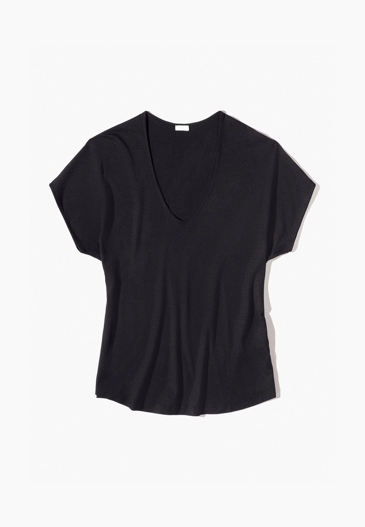 Pureness | T-Shirt Short Sleeve V-Neck - black