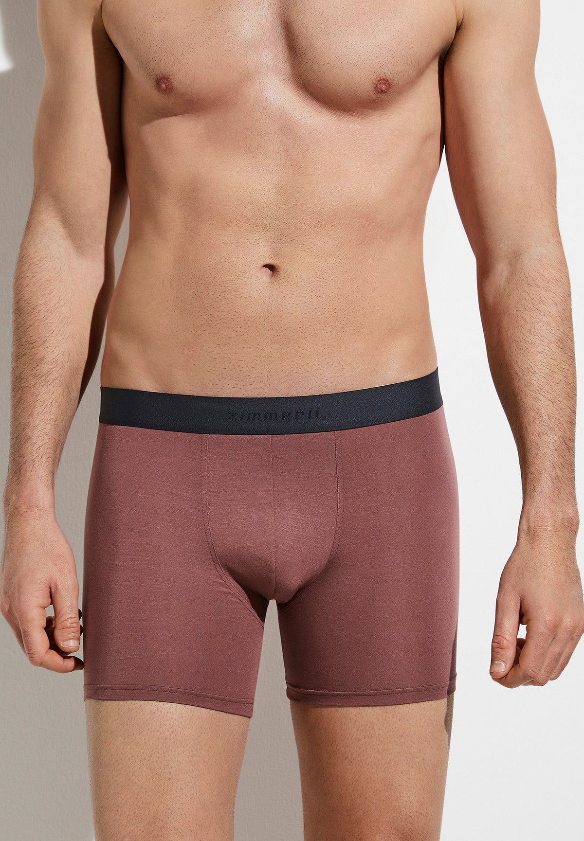 Pureness | Long Leg Boxer Brief - marron