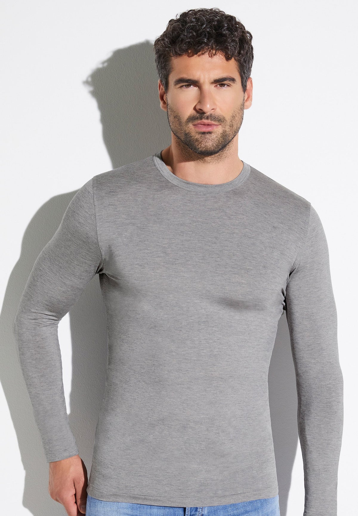 Cozy Comfort | T-Shirt Long Sleeve - granite grey