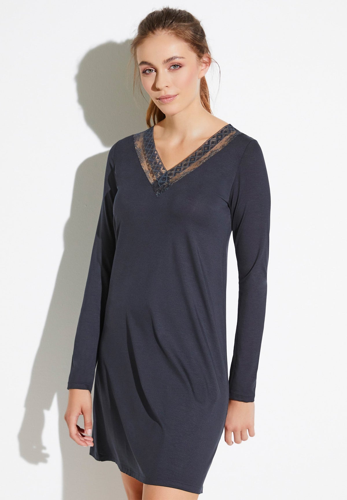 Sensual Fashion | Sleepshirt Long Sleeve - midnight