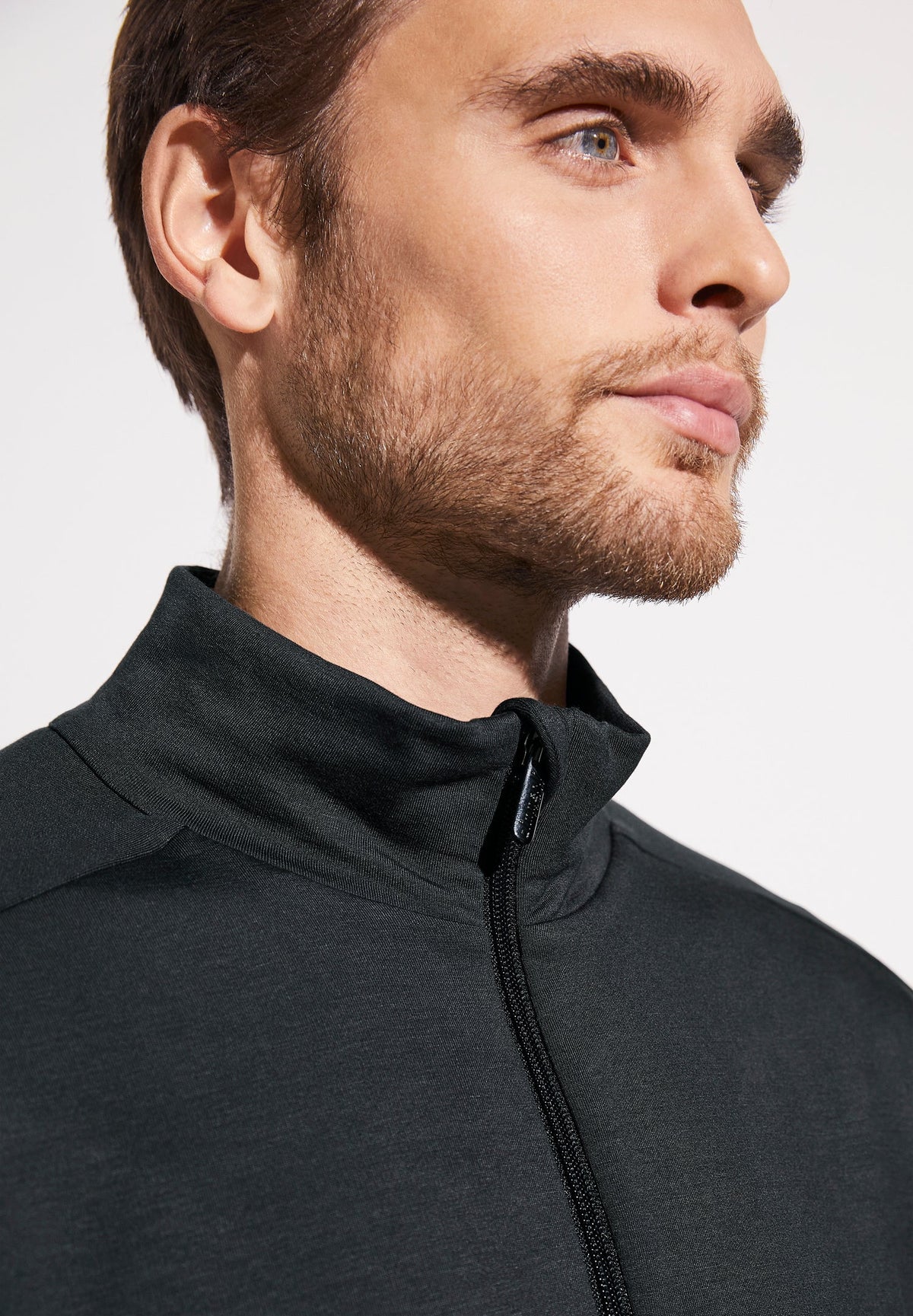 Viscose Stretch | Pullover - slate grey