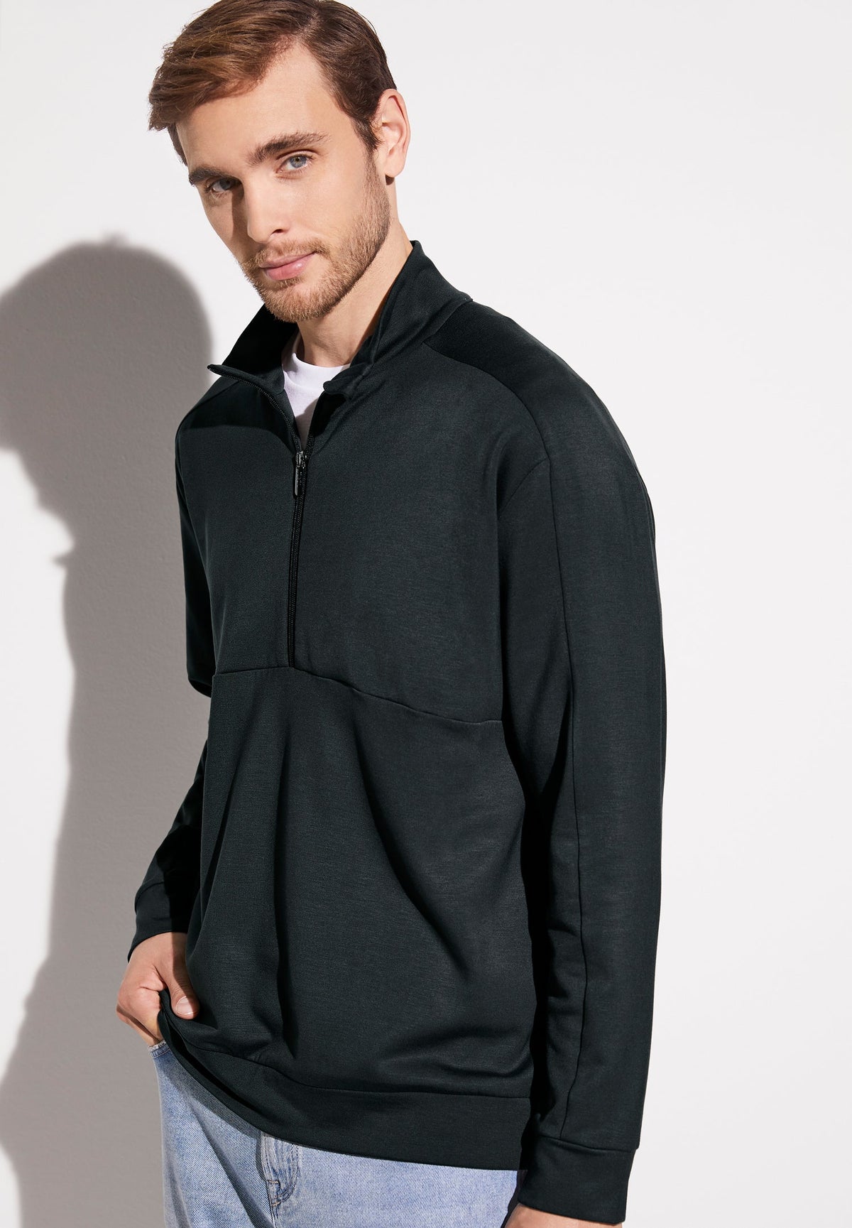 Viscose Stretch | Pull-over - slate grey