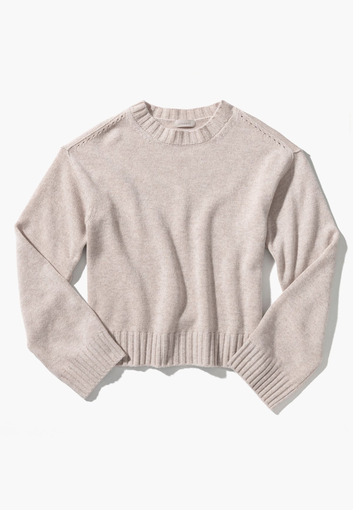 Flat Knit | Pull-over - oat mélange