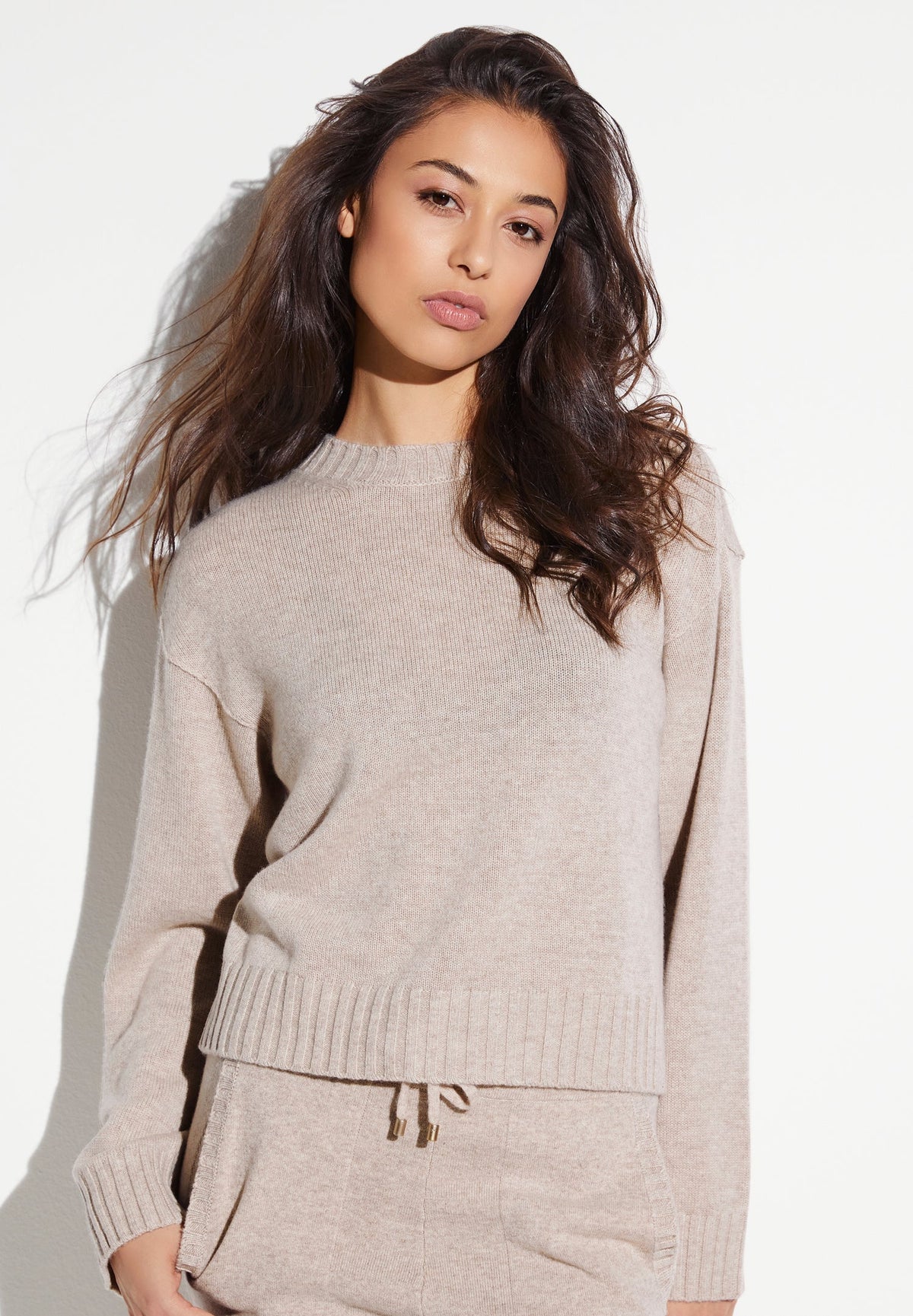 Flat Knit | Pull-over - oat mélange