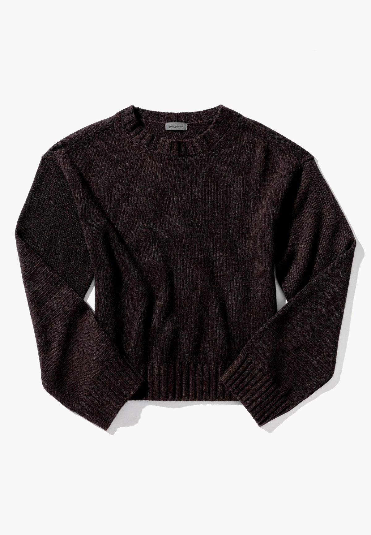 Flat Knit | Pull-over - chocolate melange