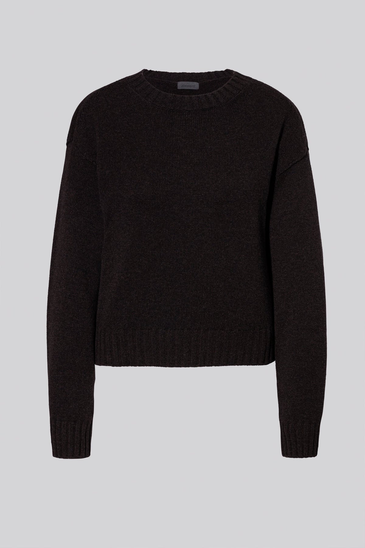 Flat Knit | Pull-over - chocolate melange