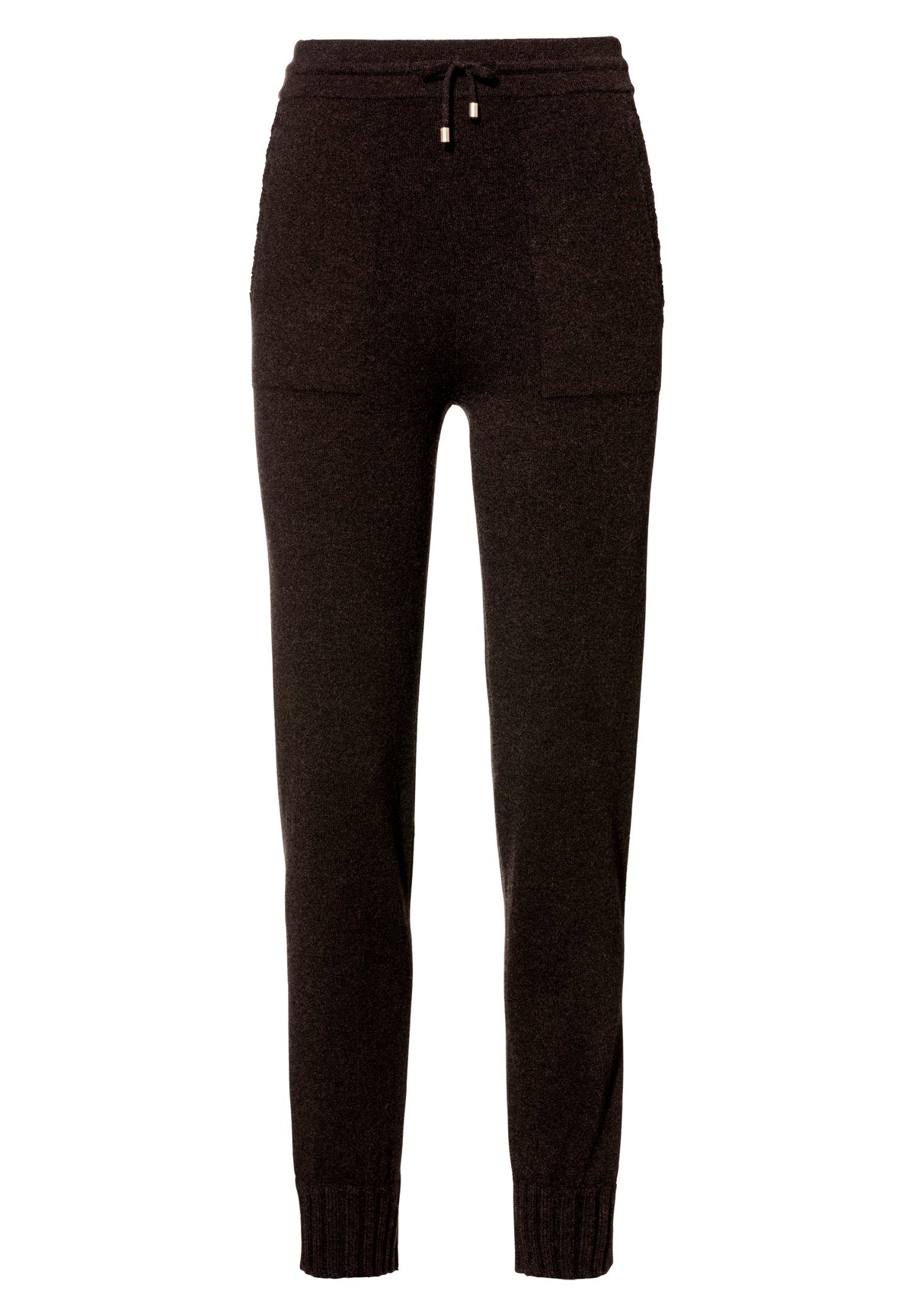 Flat Knit | Pants Long - chocolate melange