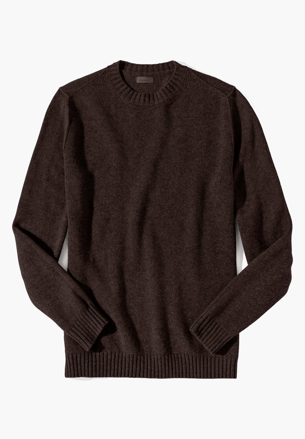 Flat Knit | Pull-over - chocolate melange