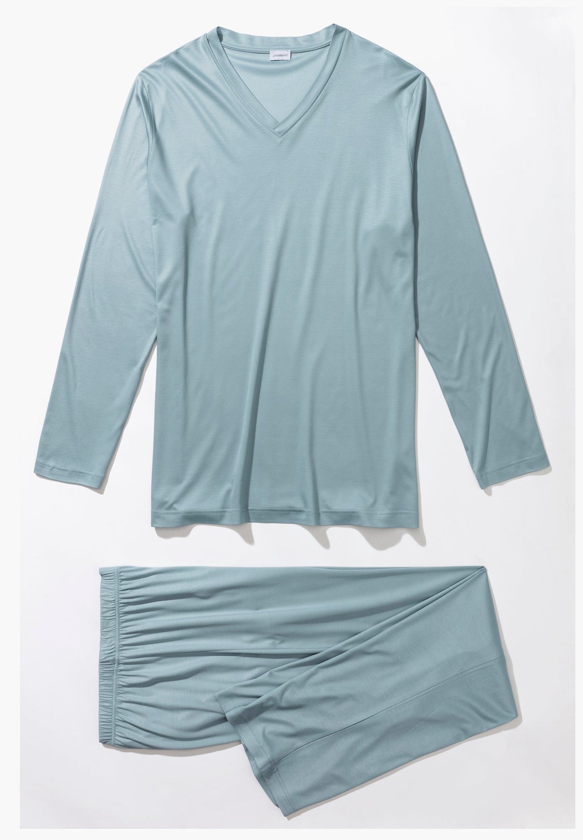 Sustainable Luxury | Pyjama Long - blue grey