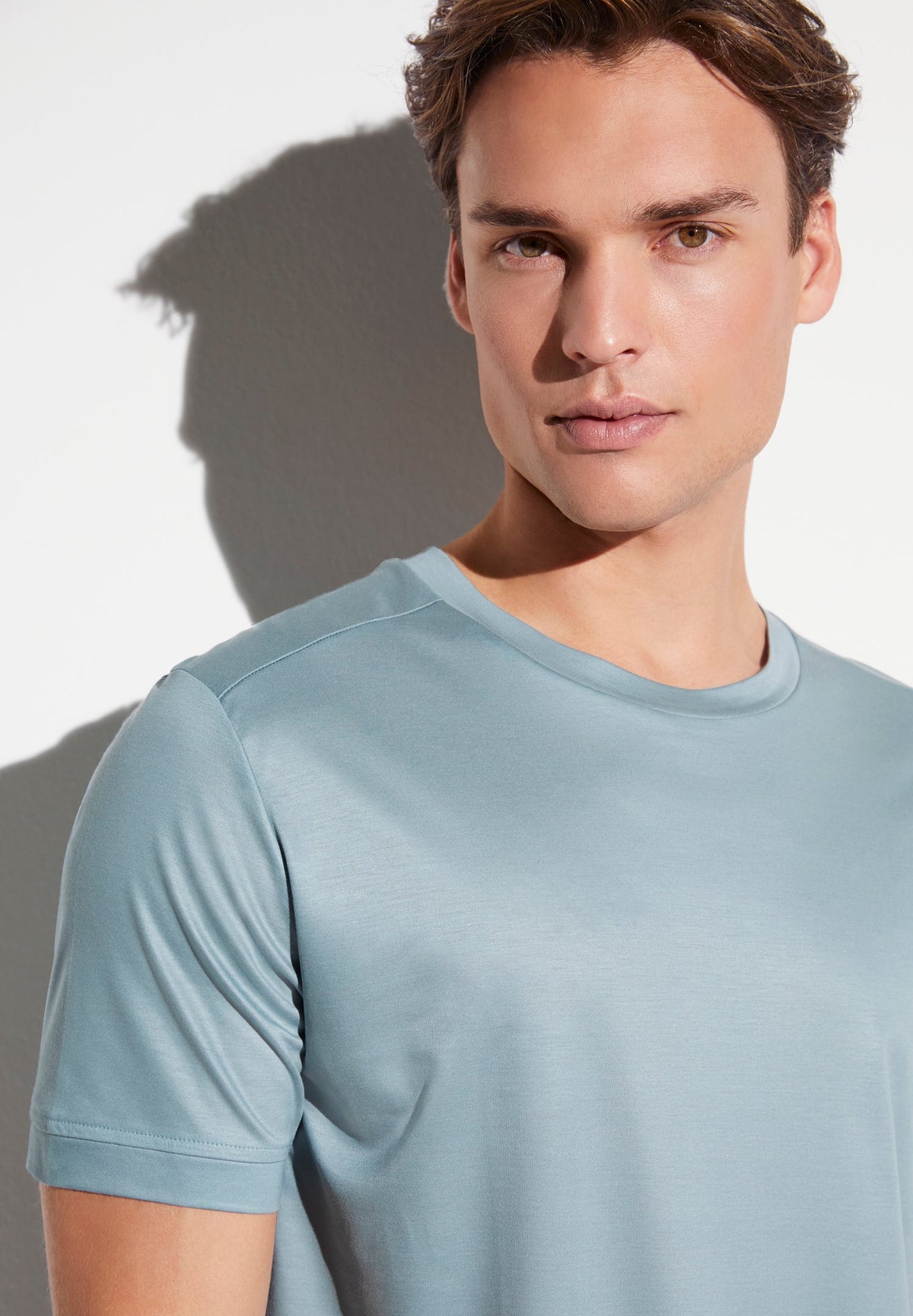 Sustainable Luxury | T-Shirt kurzarm - blue grey