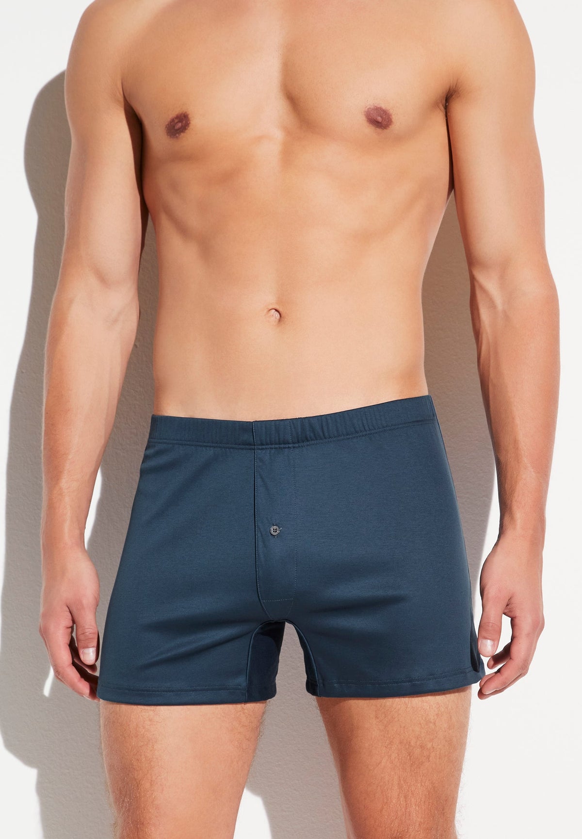 Sea Island | Boxer Shorts, open fly - midnight navy