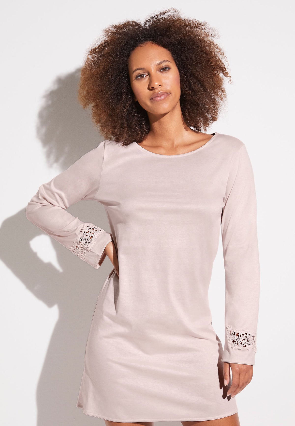 Sea Island | Sleepshirt Long Sleeve - gray lilac