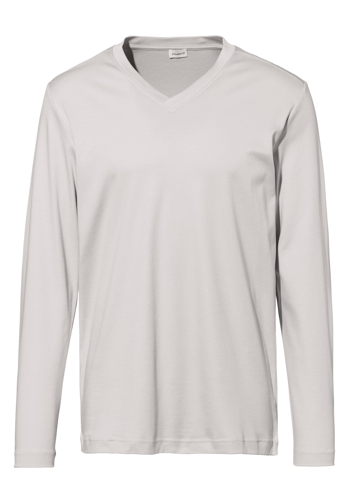 Supreme Green Cotton | T-Shirt Long Sleeve V-Neck - sand dust