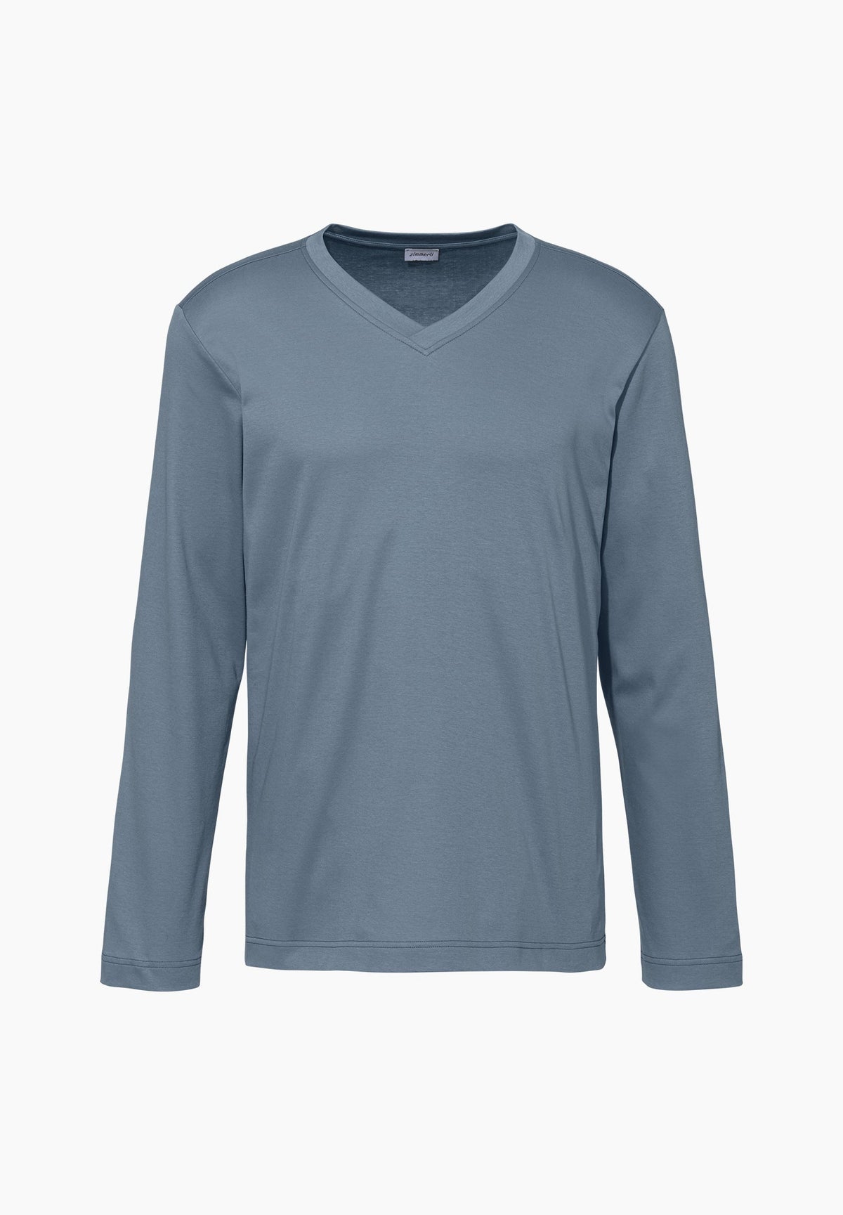 Supreme Green Cotton | T-Shirt Long Sleeve V-Neck - north lake