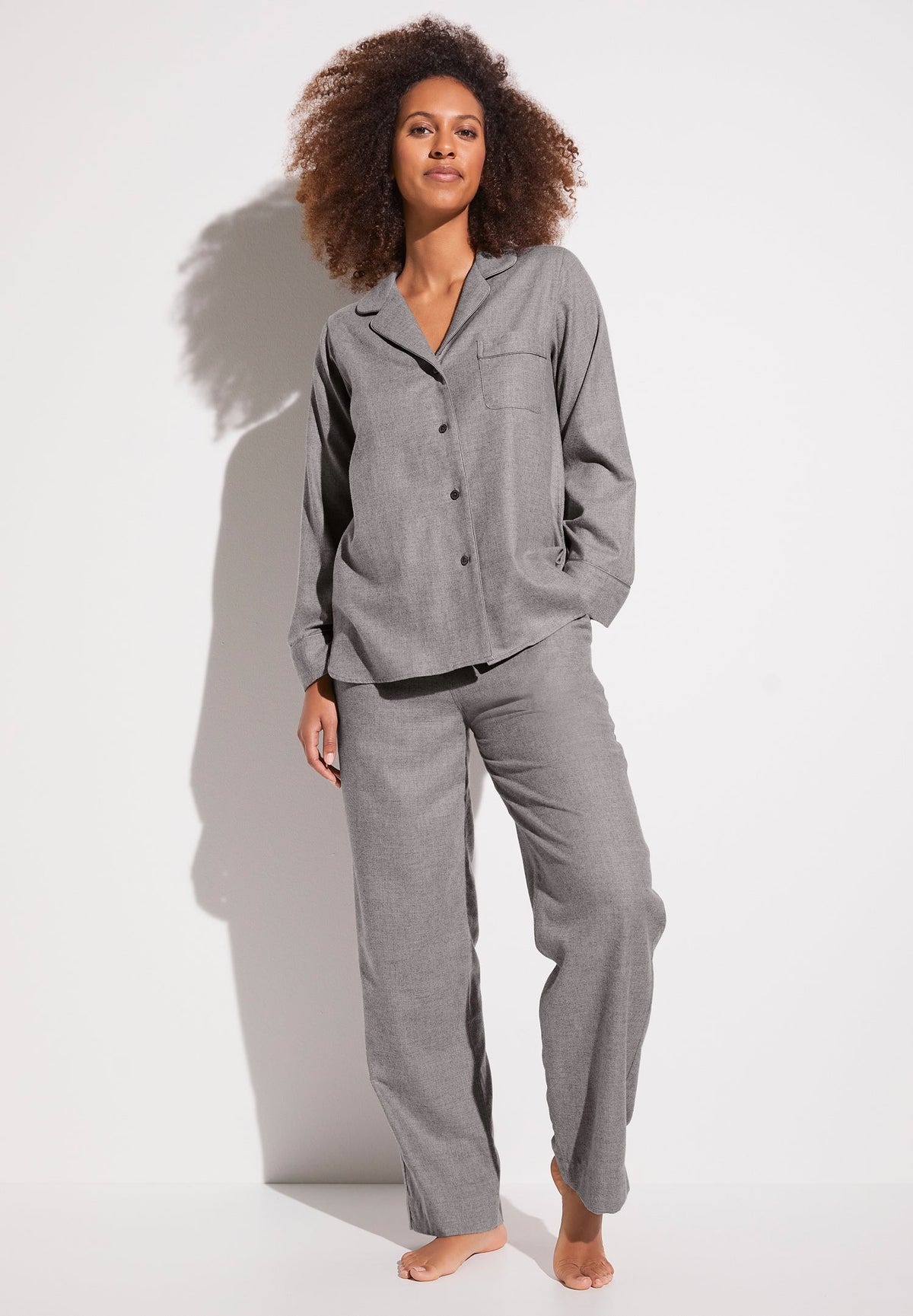 Cozy Flannel | Pyjama lang - grey