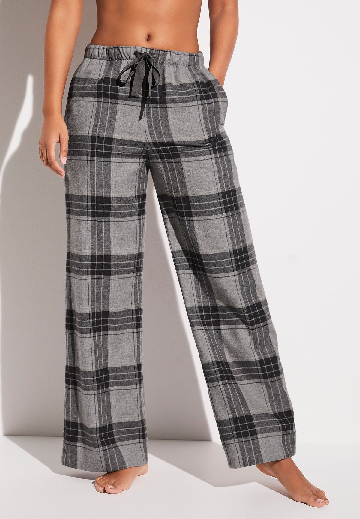 Cozy Flannel | Pantalon - grey check