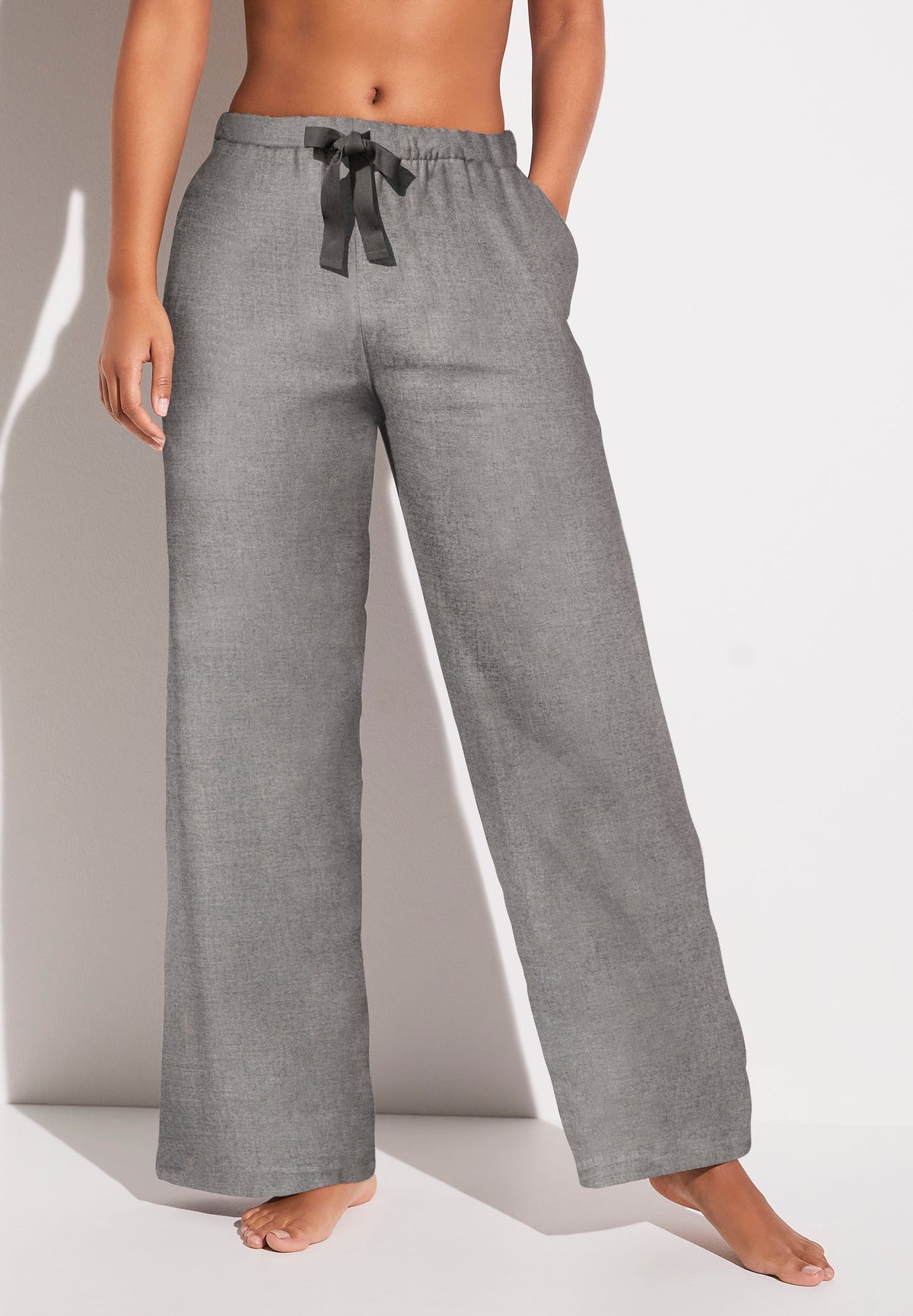 Cozy Flannel | Pants Long - grey