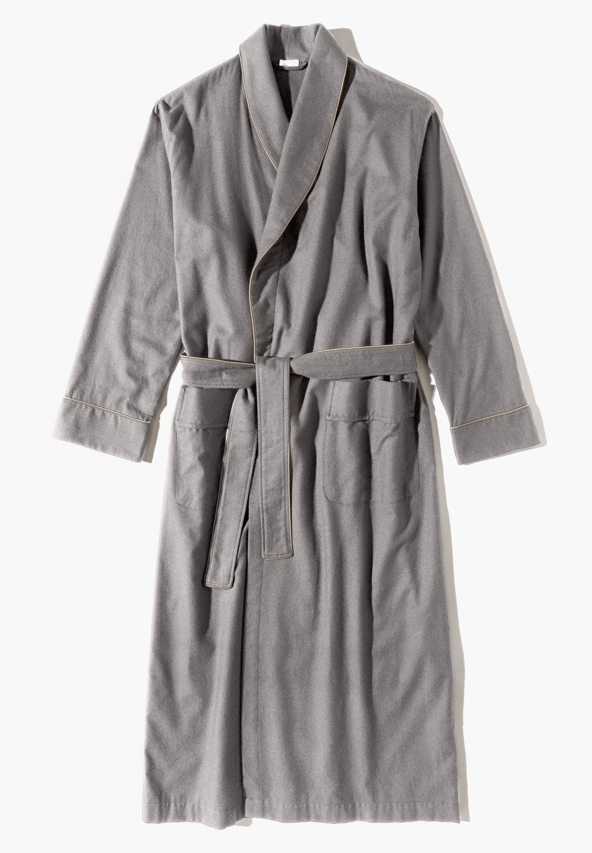 Cozy Flannel | Robe Short - grey